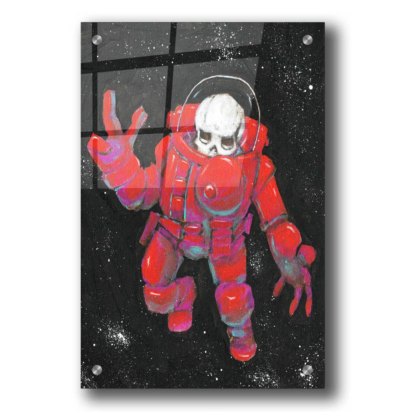 Epic Art 'Astro Skull' by Craig Snodgrass, Acrylic Glass Wall Art,24x36