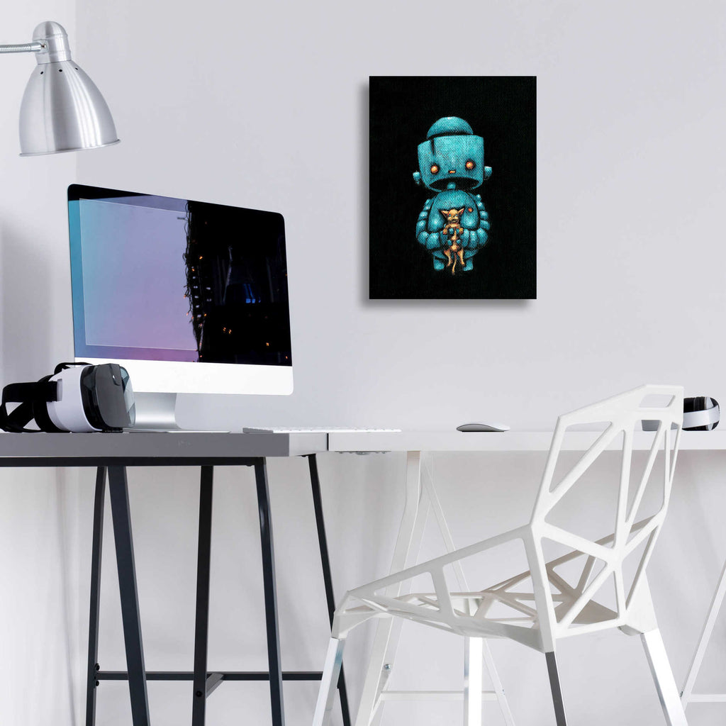 Epic Art 'We Bot Painting 17' by Craig Snodgrass, Acrylic Glass Wall Art,12x16