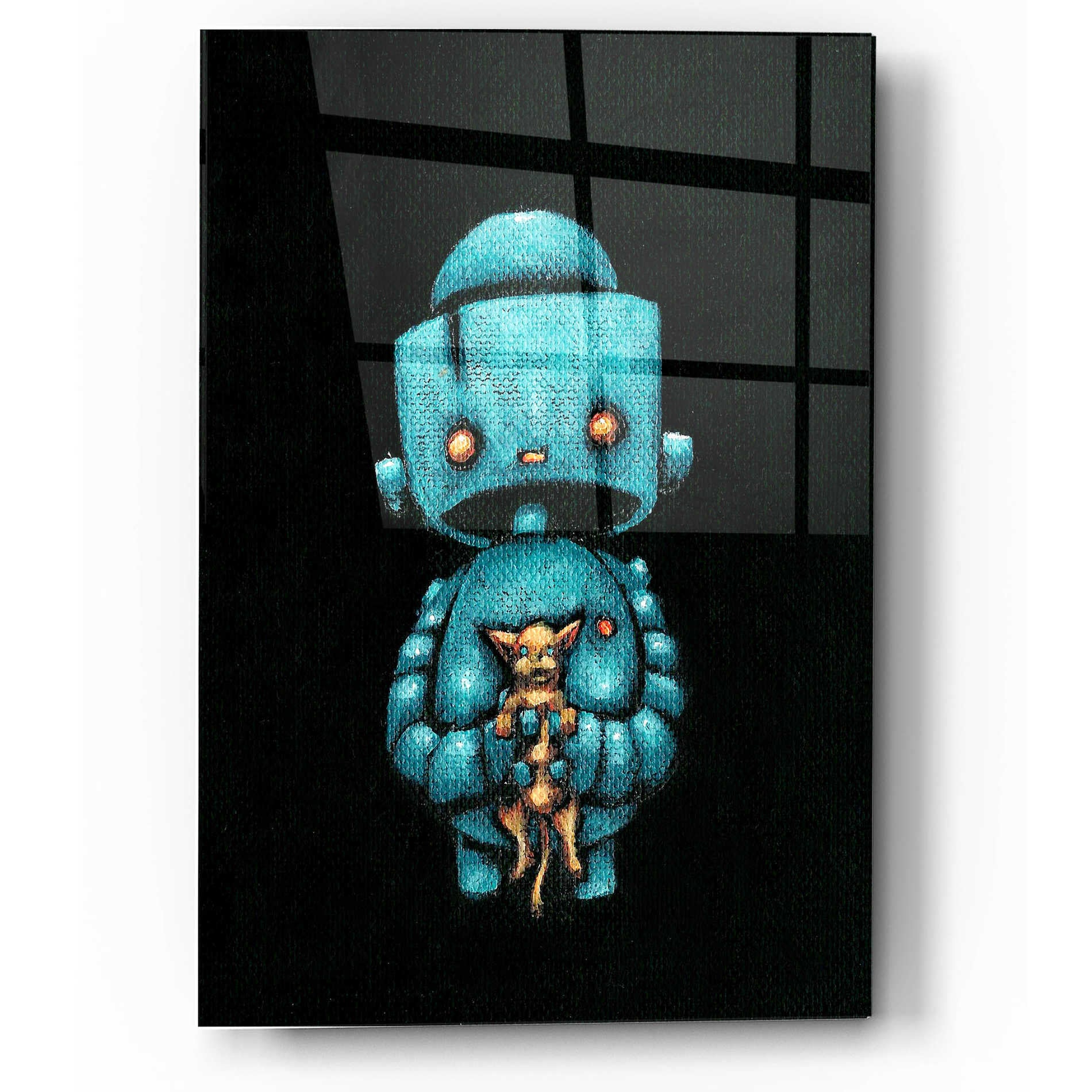 Epic Art 'We Bot Painting 17' by Craig Snodgrass, Acrylic Glass Wall Art,12x16