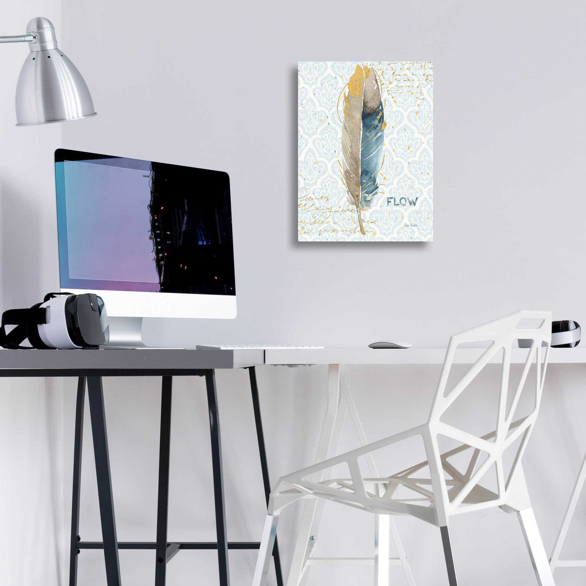 Epic Art 'Indigold XXI' by Lisa Audit, Acrylic Glass Wall Art,12x16