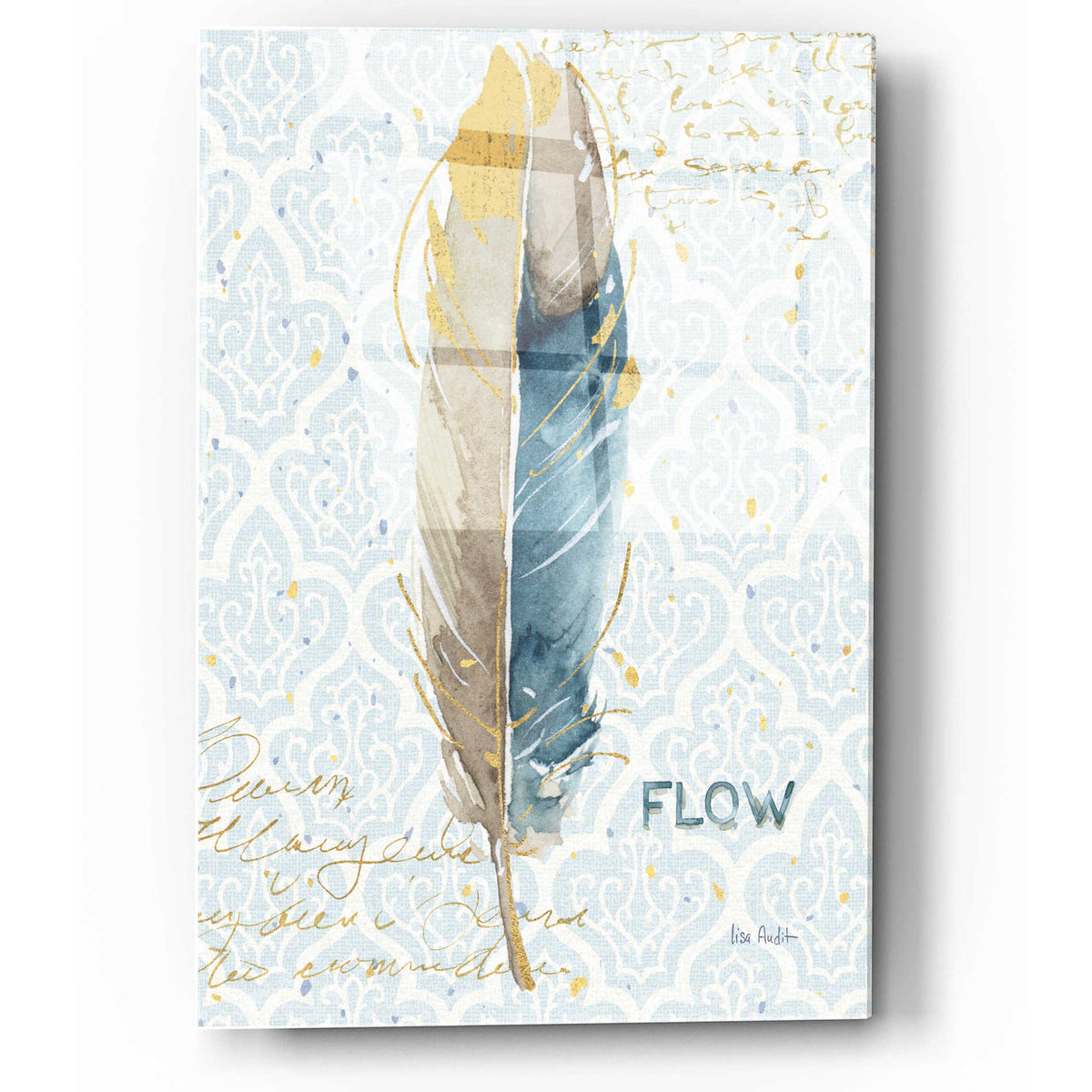 Epic Art 'Indigold XXI' by Lisa Audit, Acrylic Glass Wall Art
