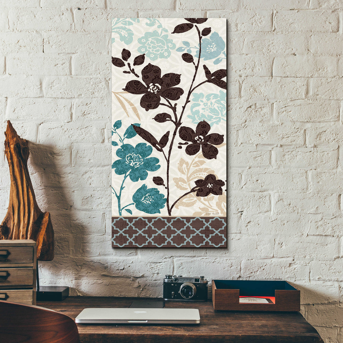 Epic Art 'Botanical Touch II' by Lisa Audit, Acrylic Glass Wall Art,12x24