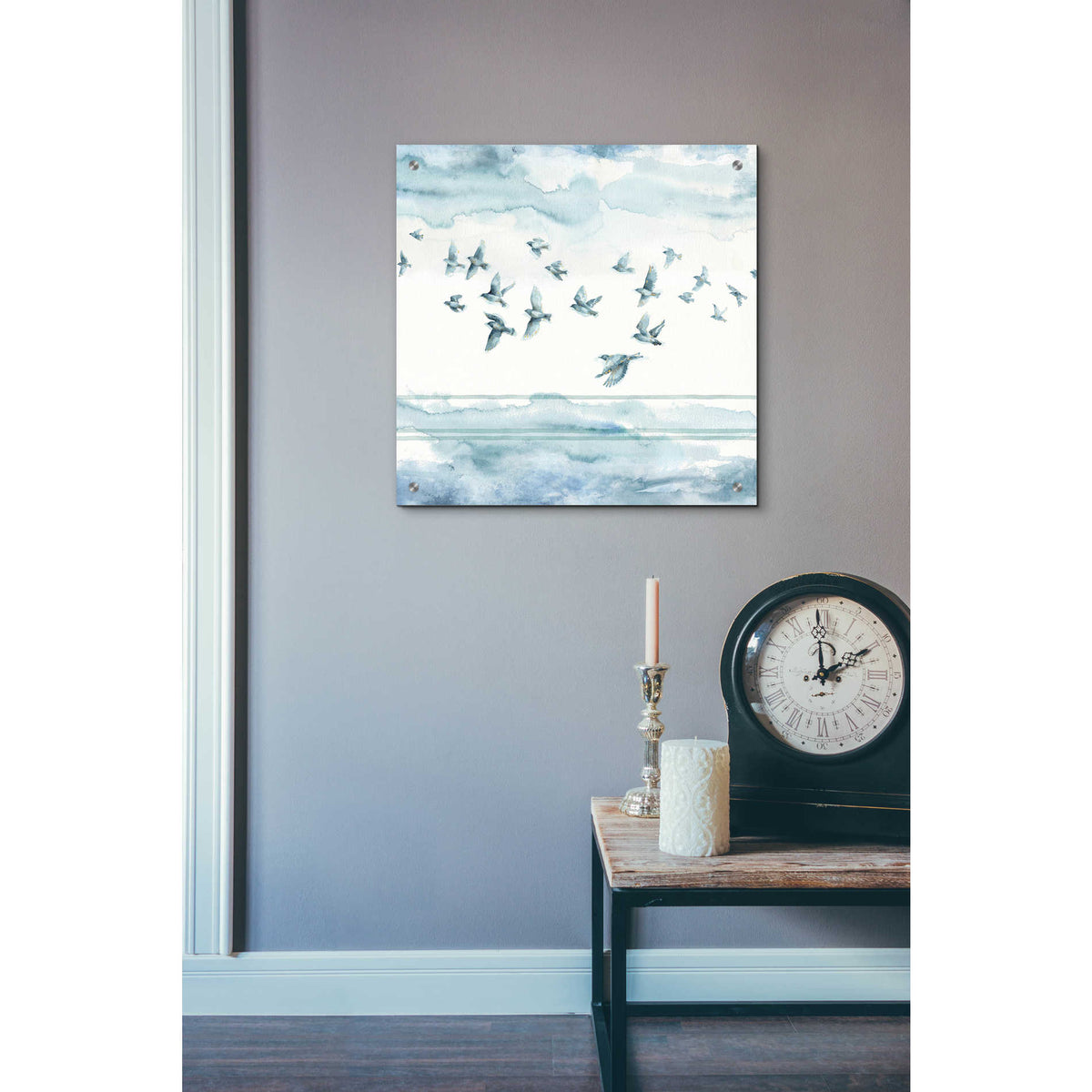 Epic Art 'Indigold XXII' by Lisa Audit, Acrylic Glass Wall Art,24x24