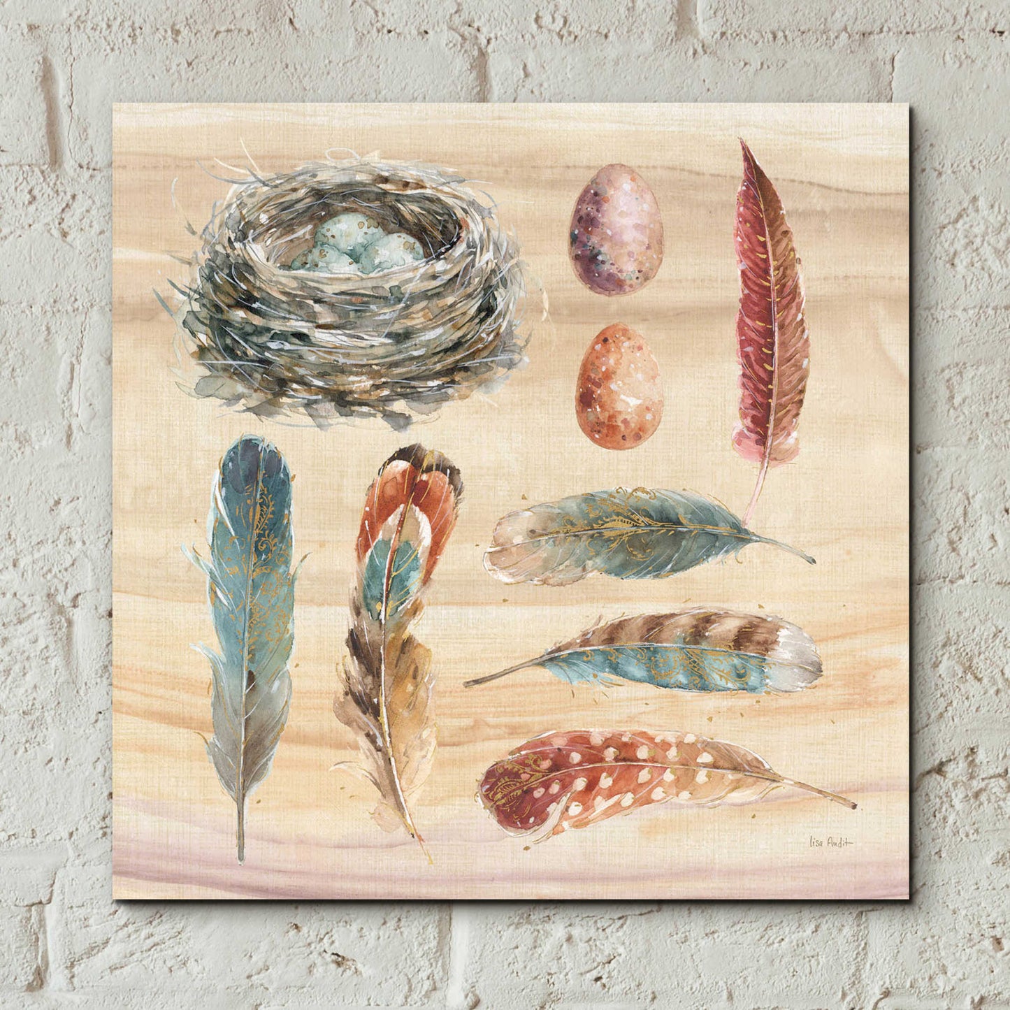 Epic Art 'Spiced Nature X' by Lisa Audit, Acrylic Glass Wall Art,12x12
