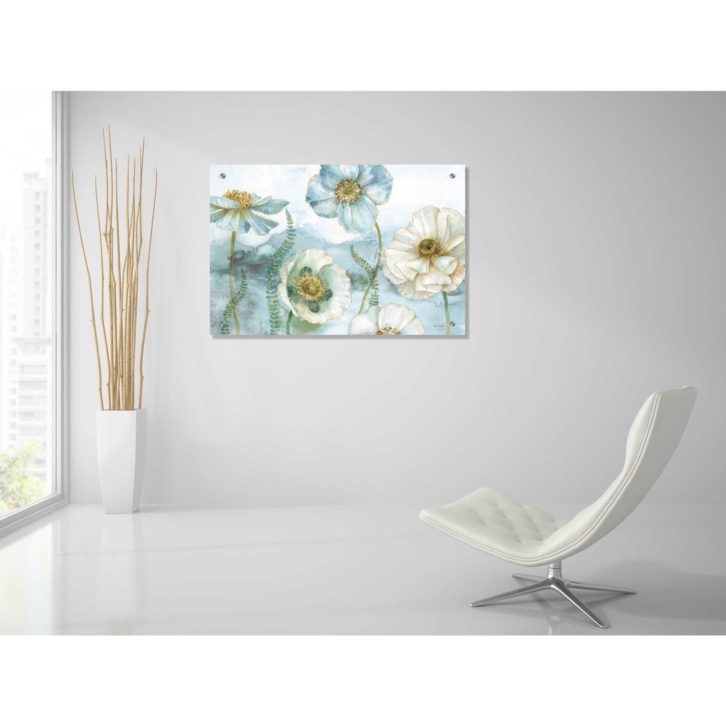 Epic Art 'My Greenhouse Flowers X' by Lisa Audit, Acrylic Glass Wall Art,36x24