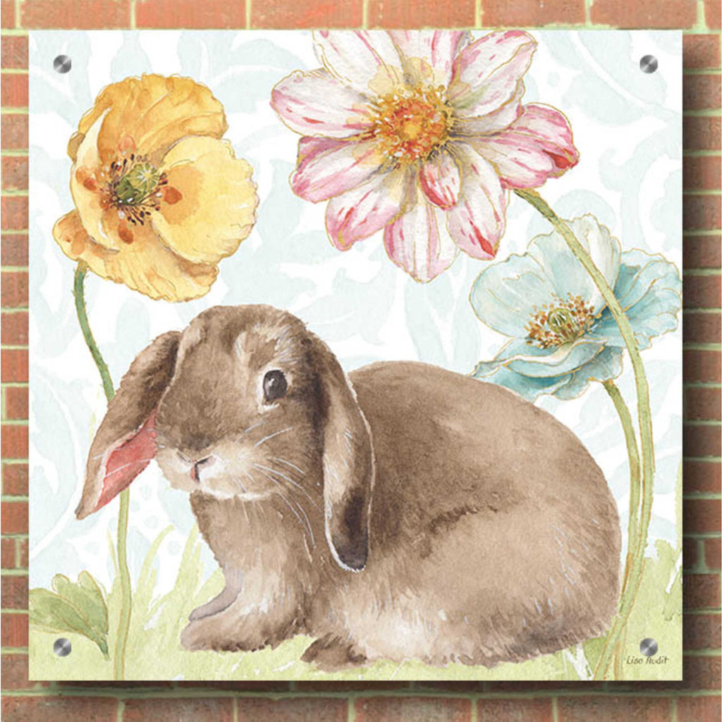Epic Art 'Spring Softies Bunnies III' by Lisa Audit, Acrylic Glass Wall Art,36x36