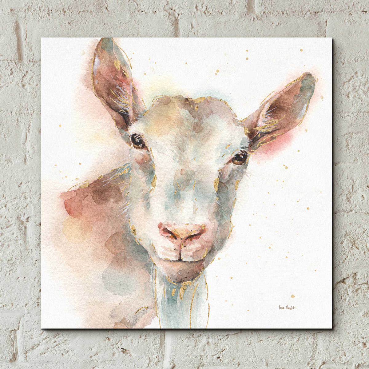 Epic Art 'Farm Friends I' by Lisa Audit, Acrylic Glass Wall Art,12x12