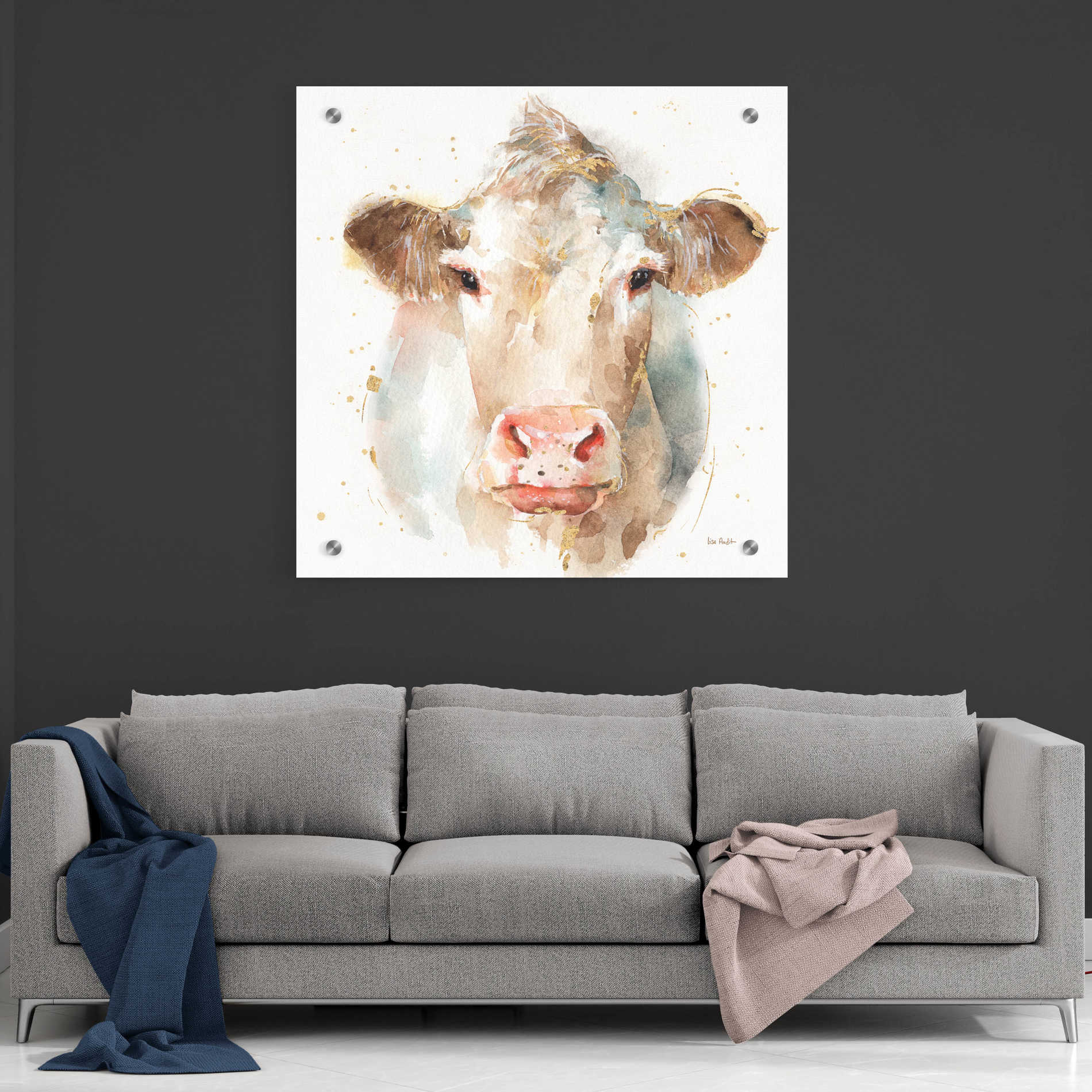 Epic Art 'Farm Friends II' by Lisa Audit, Acrylic Glass Wall Art,36x36