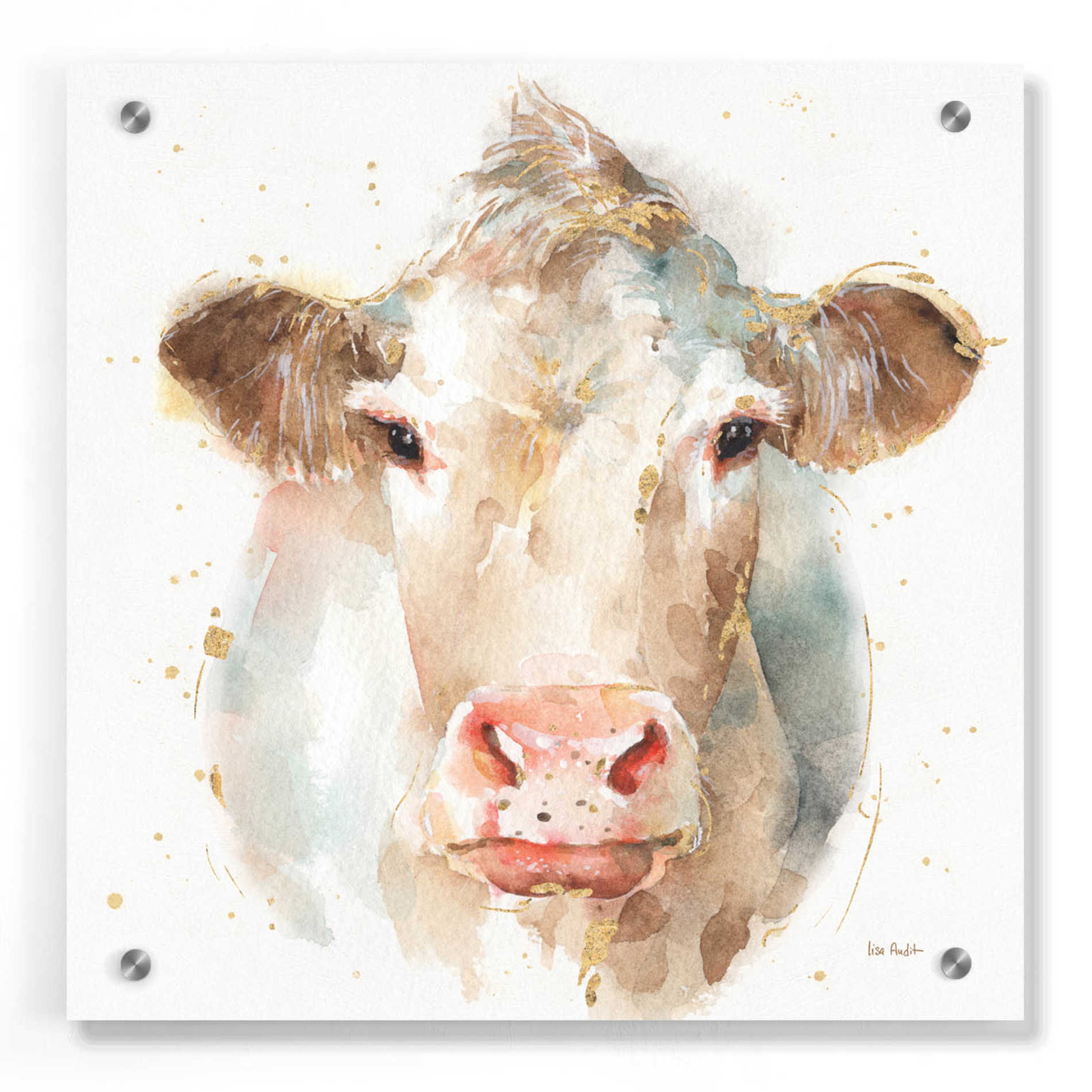 Epic Art 'Farm Friends II' by Lisa Audit, Acrylic Glass Wall Art,36x36