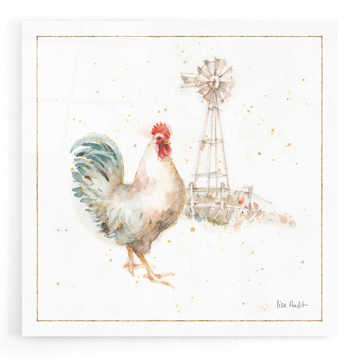 Epic Art 'Farm Friends XI' by Lisa Audit, Acrylic Glass Wall Art