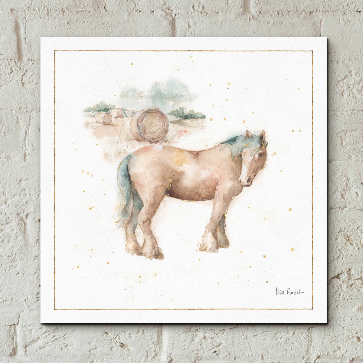 Epic Art 'Farm Friends XII' by Lisa Audit, Acrylic Glass Wall Art,12x12