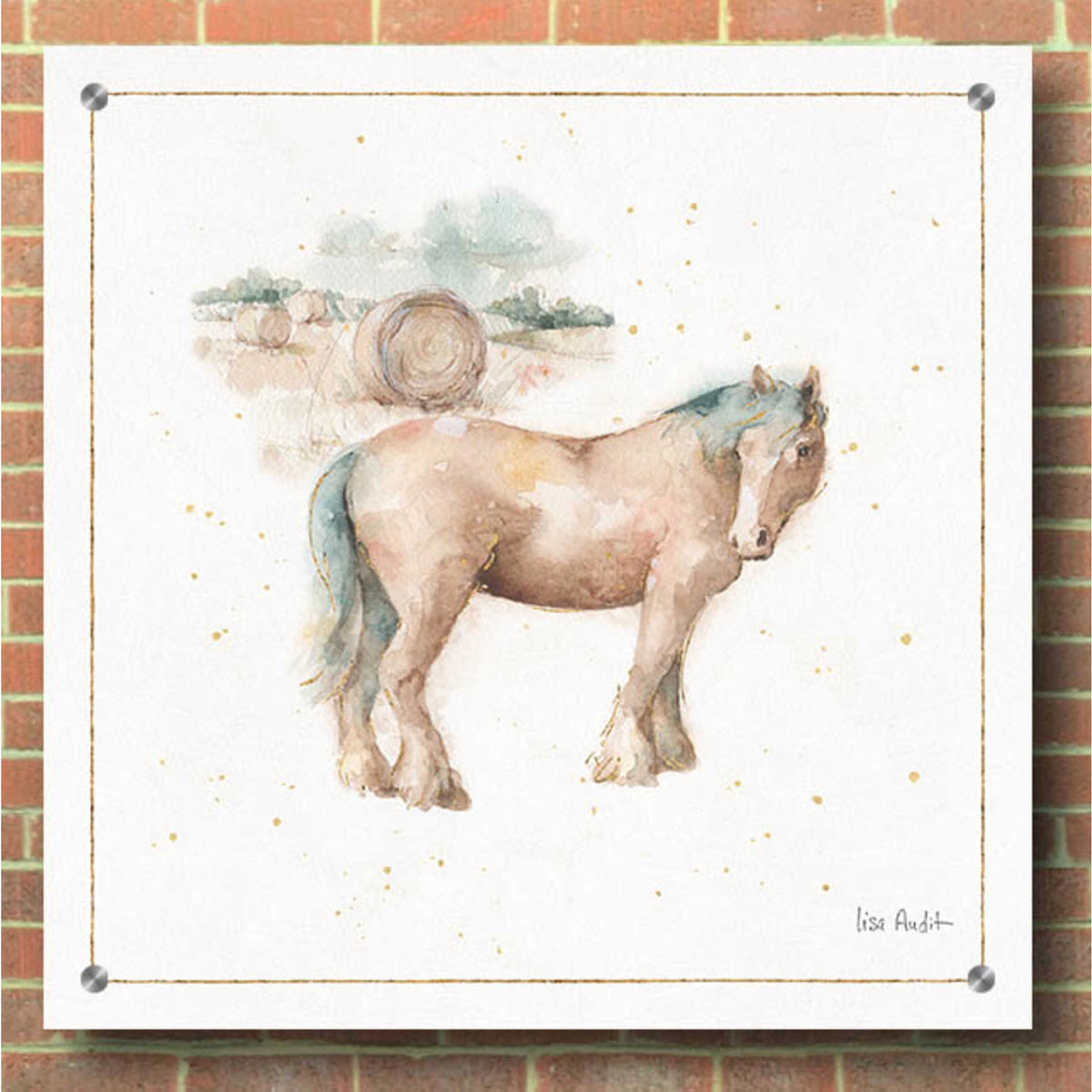 Epic Art 'Farm Friends XII' by Lisa Audit, Acrylic Glass Wall Art,36x36