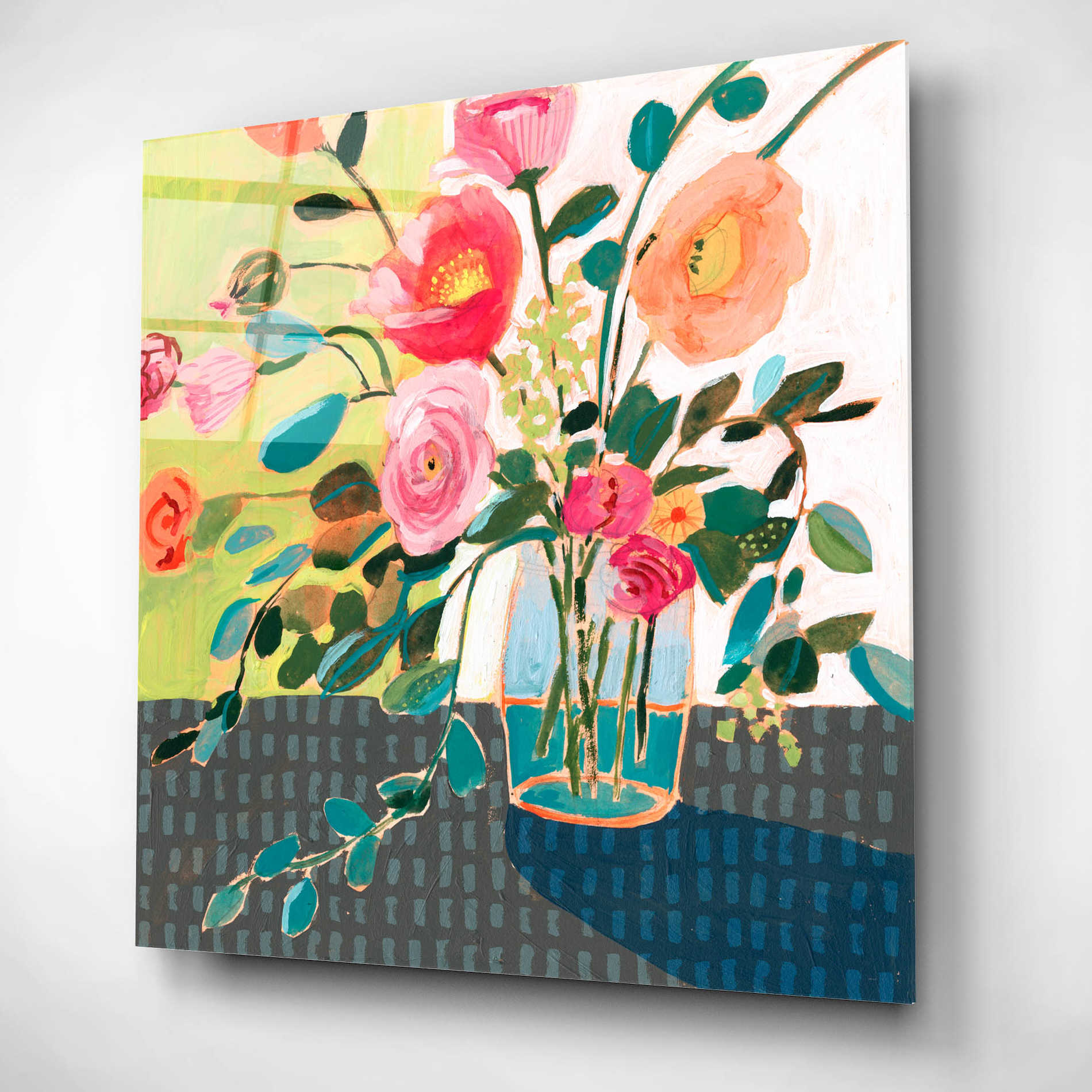 Epic Art 'Quirky Bouquet II' by Victoria Borges, Acrylic Wall Art,12x12