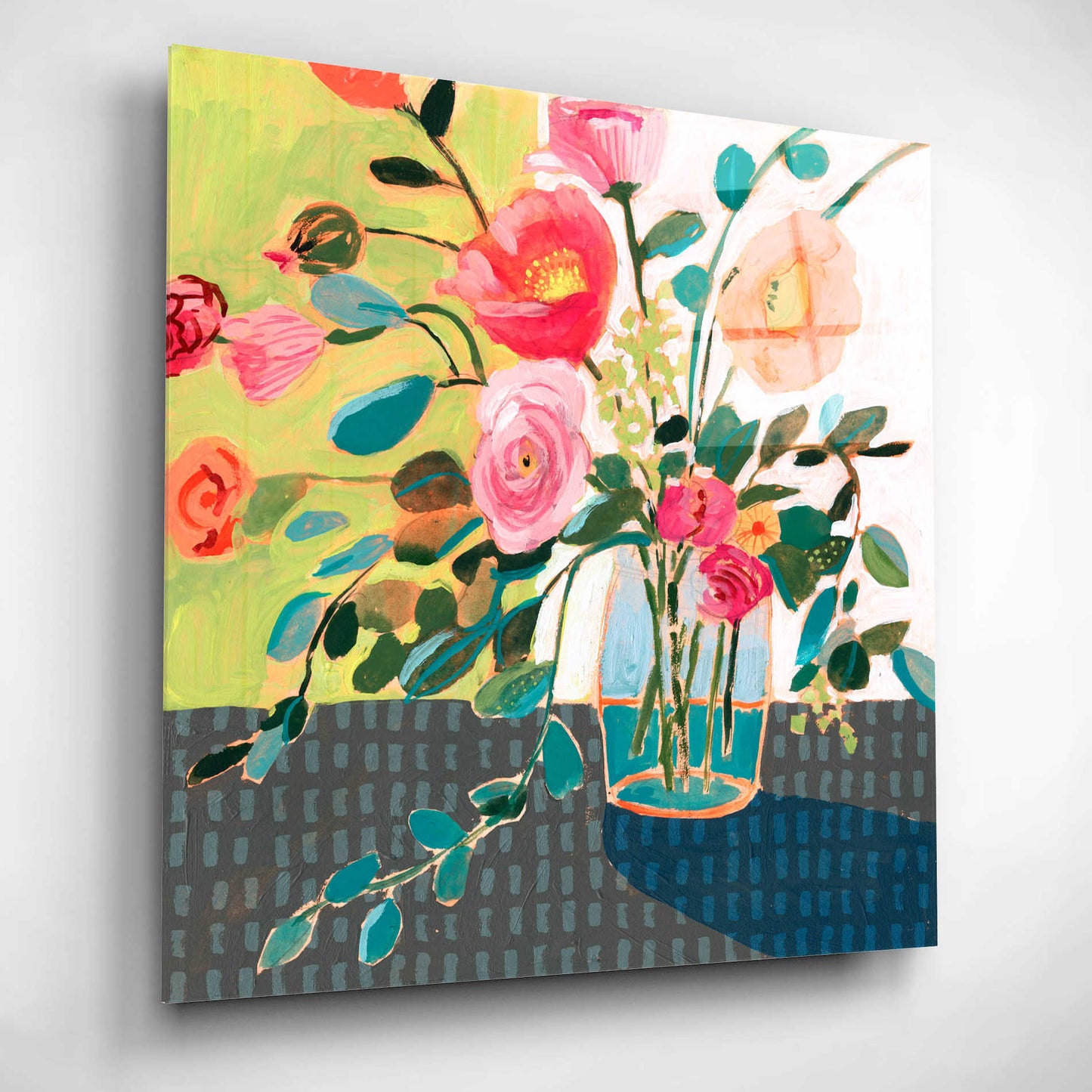 Epic Art 'Quirky Bouquet II' by Victoria Borges, Acrylic Wall Art,12x12