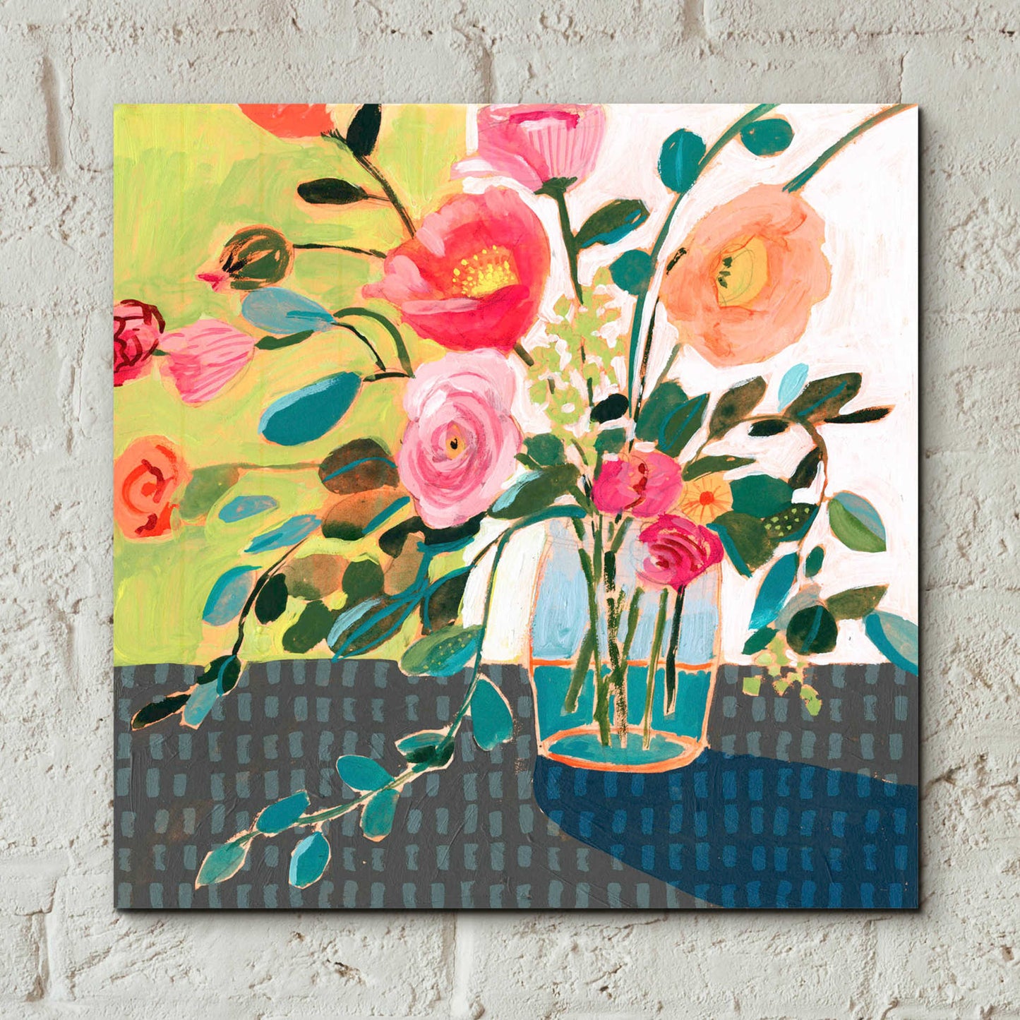 Epic Art 'Quirky Bouquet II' by Victoria Borges, Acrylic Wall Art,12x12