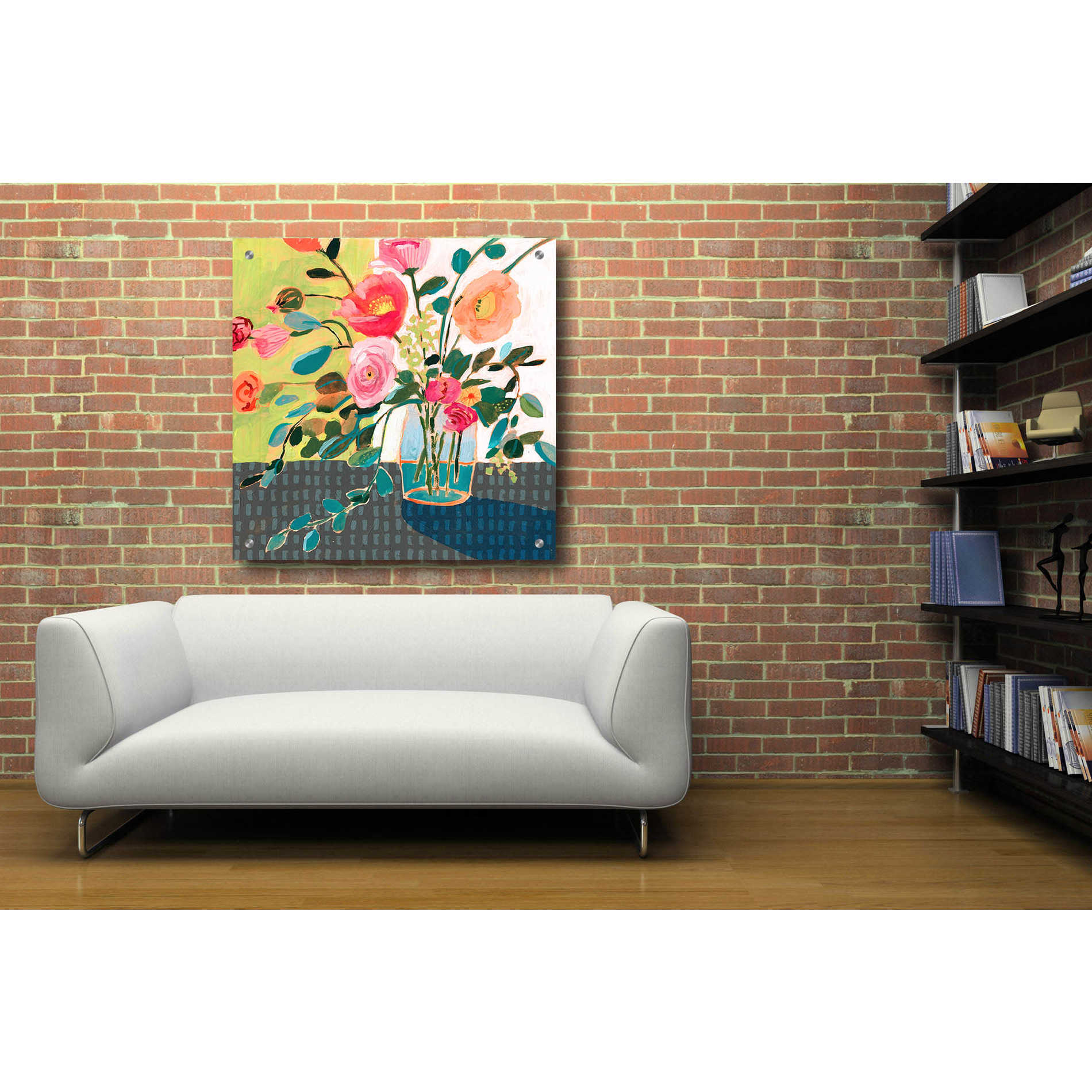 Epic Art 'Quirky Bouquet II' by Victoria Borges, Acrylic Wall Art,36x36