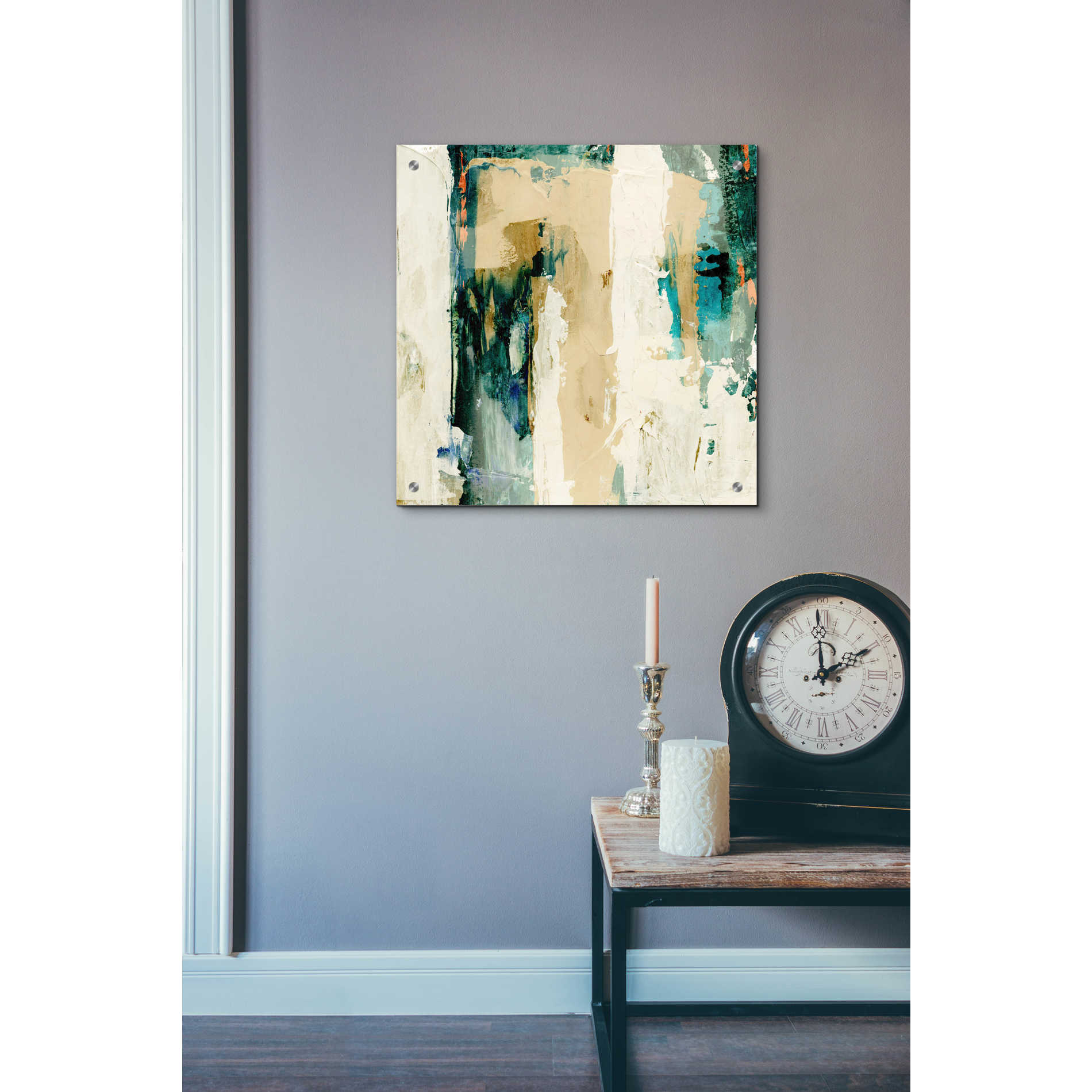 Epic Art 'Mottled Patina I' by Victoria Borges, Acrylic Wall Art,24x24