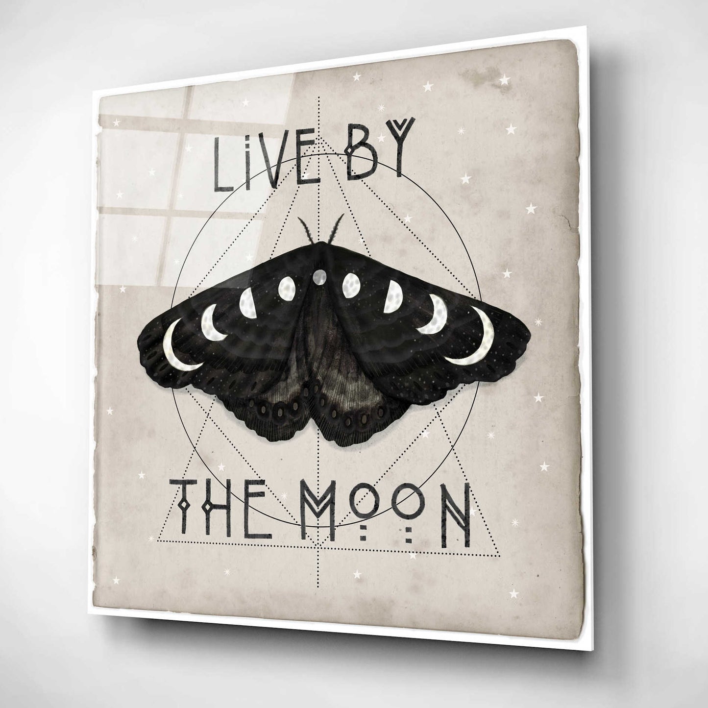 Epic Art 'Live by the Moon I' by Victoria Borges, Acrylic Wall Art,12x12