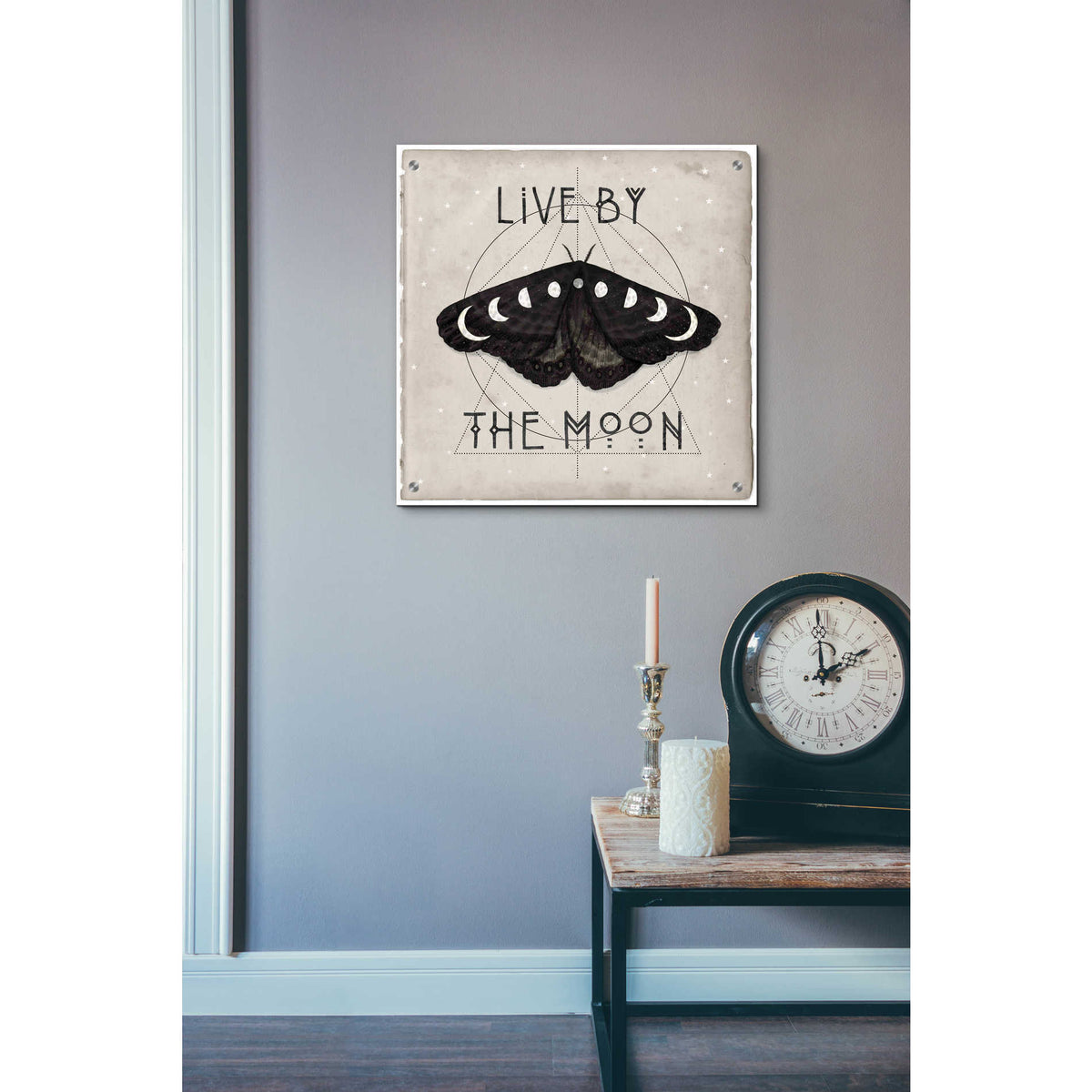 Epic Art 'Live by the Moon I' by Victoria Borges, Acrylic Wall Art,24x24