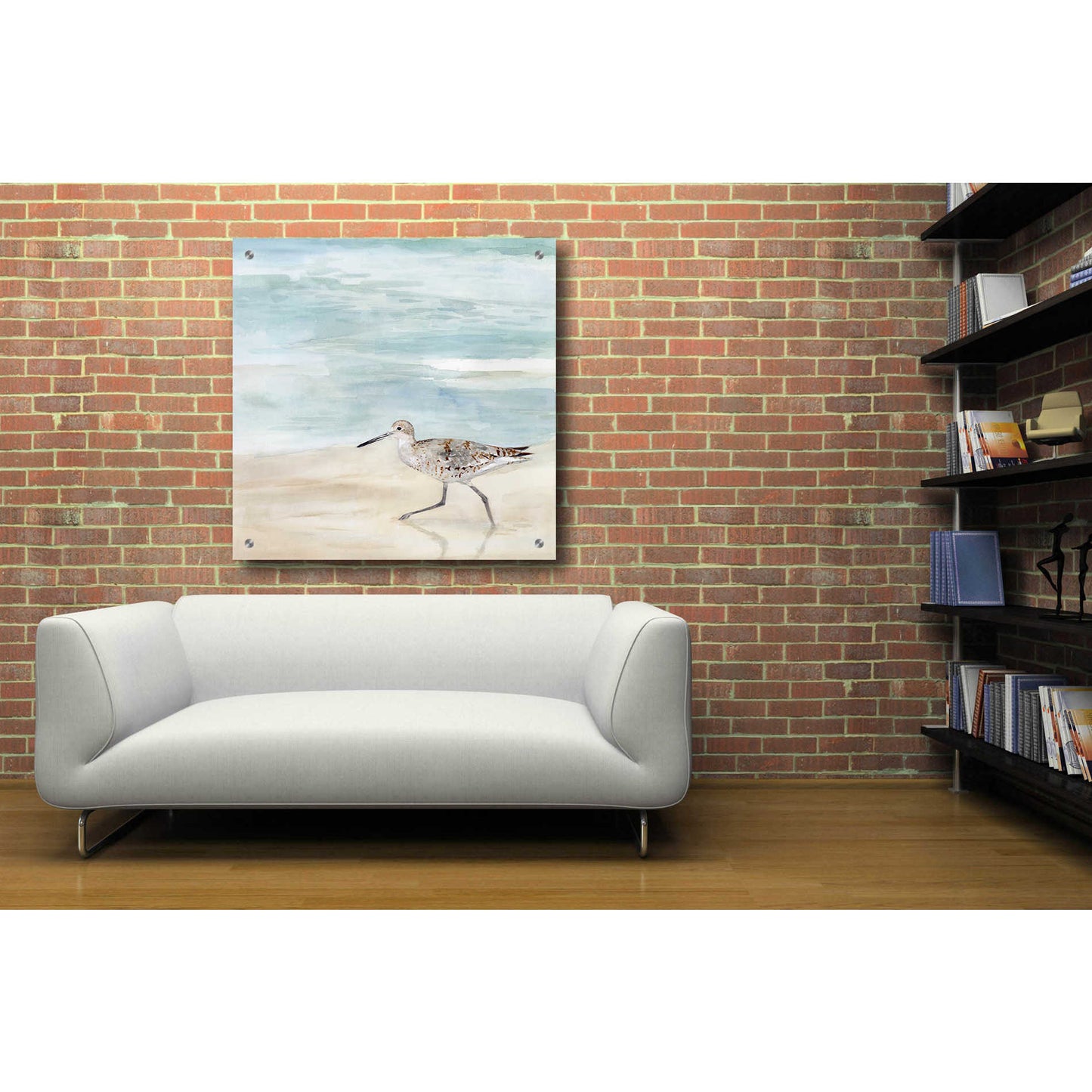 Epic Art 'Speckled Willet II' by Victoria Borges, Acrylic Wall Art,36x36