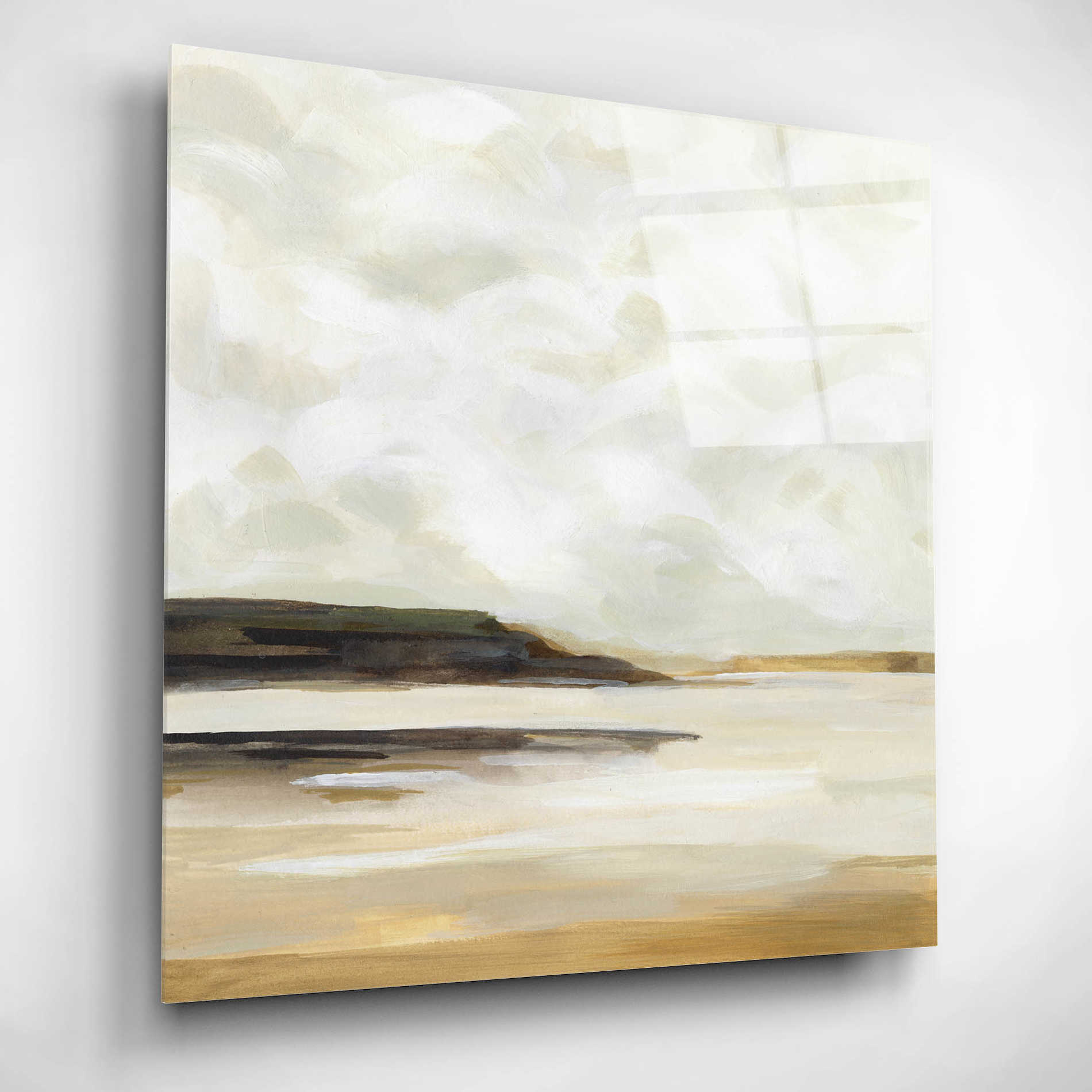 Epic Art 'Cloudy Coast I' by Victoria Borges, Acrylic Wall Art,12x12