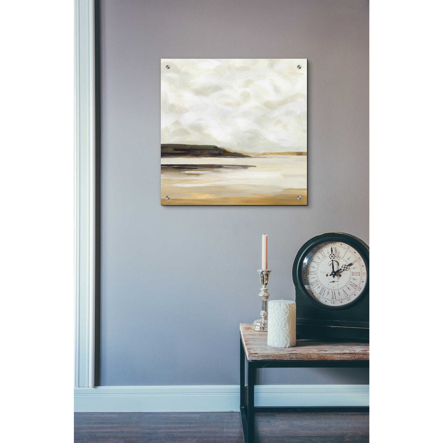 Epic Art 'Cloudy Coast I' by Victoria Borges, Acrylic Wall Art,24x24