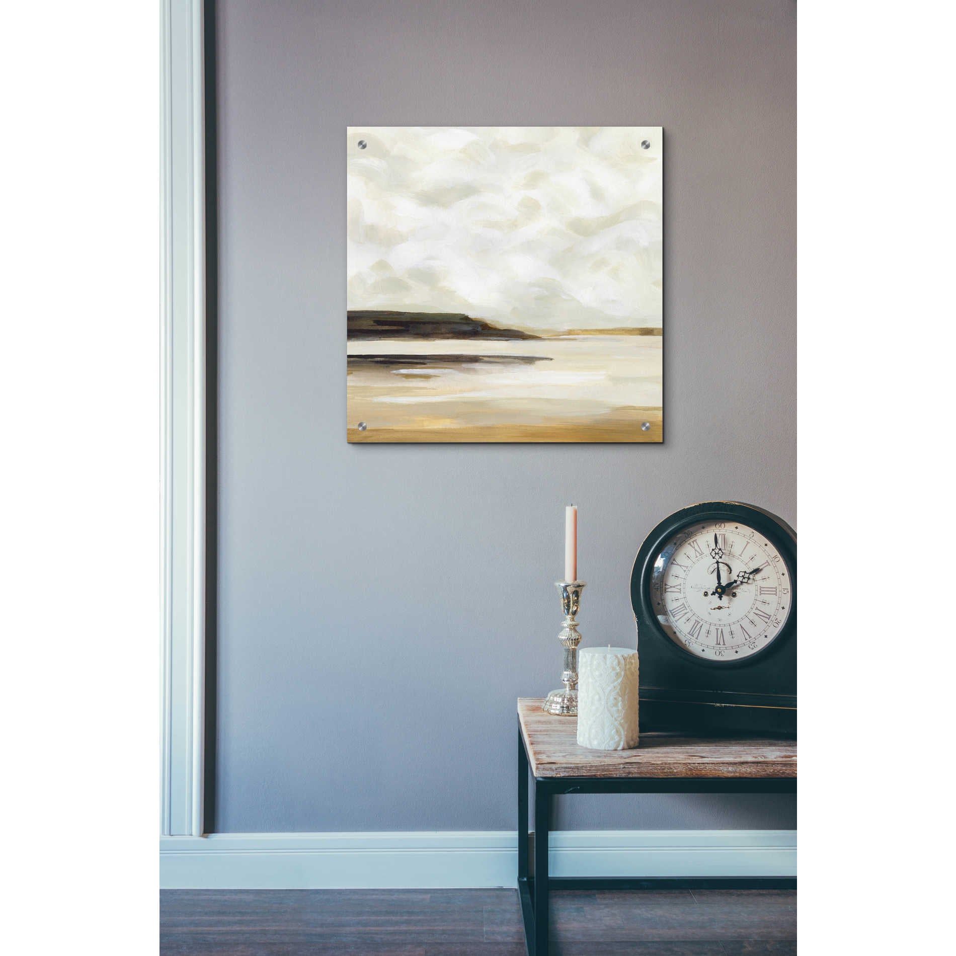 Epic Art 'Cloudy Coast I' by Victoria Borges, Acrylic Wall Art,24x24