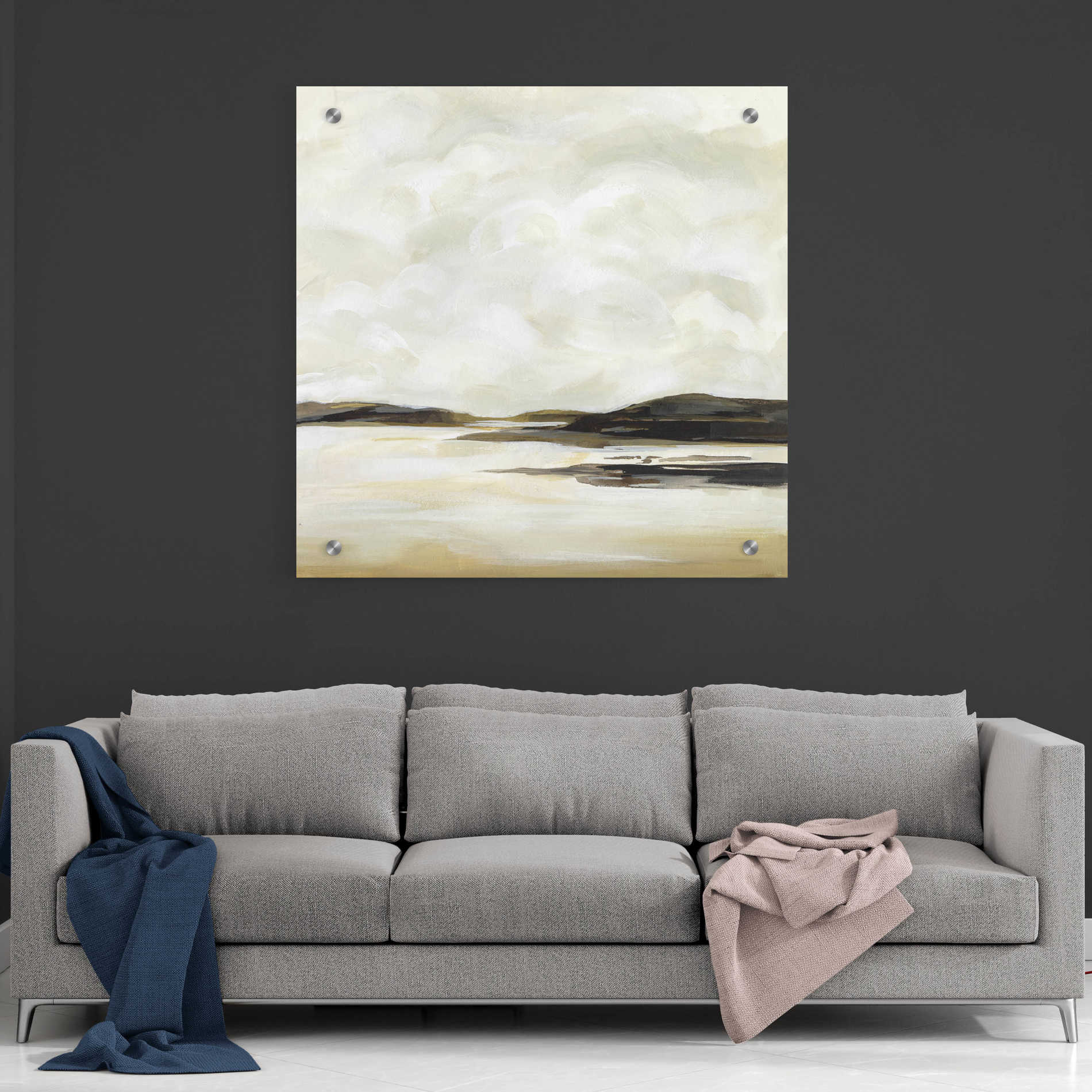 Epic Art 'Cloudy Coast II' by Victoria Borges, Acrylic Wall Art,36x36
