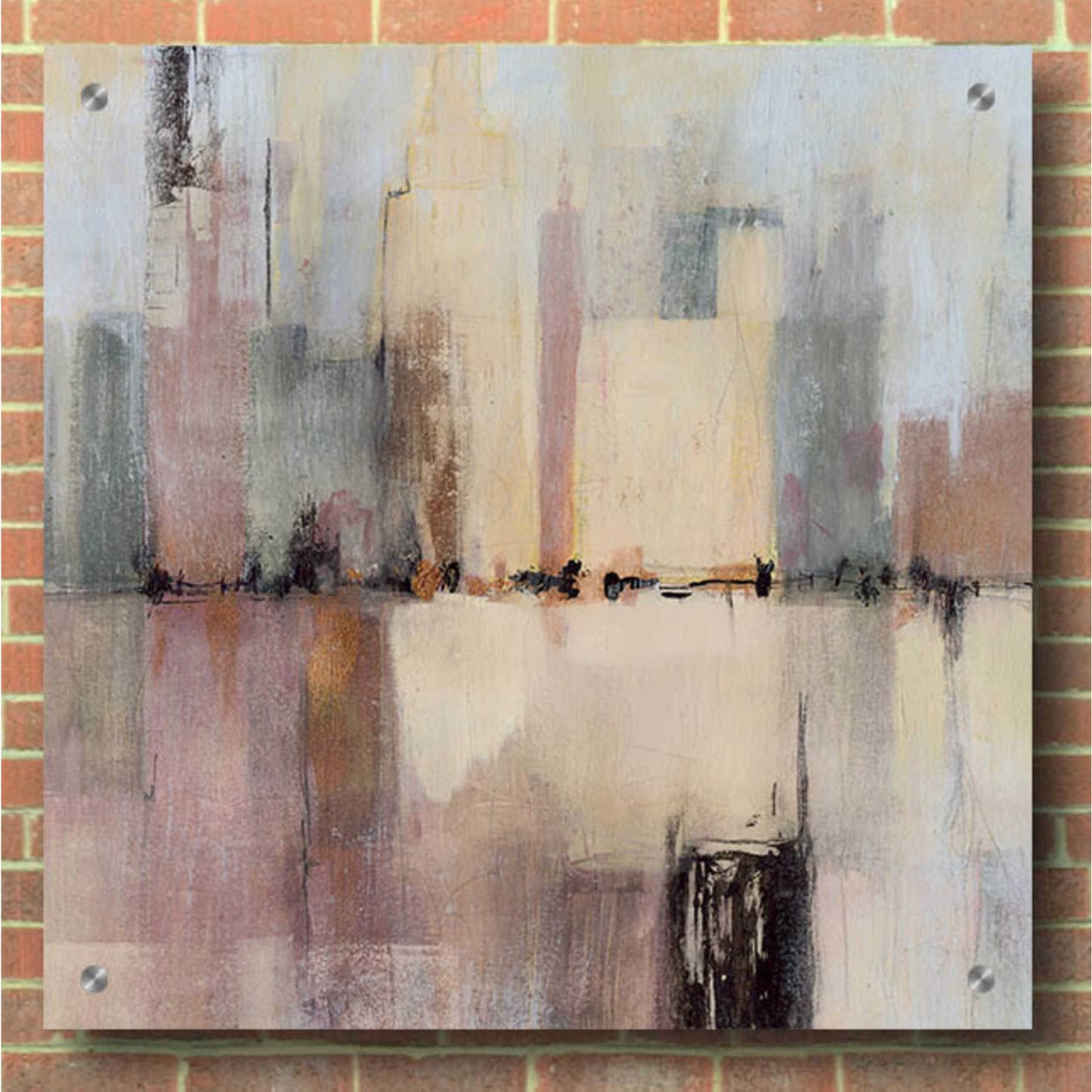 Epic Art 'City Strata I' by Victoria Borges, Acrylic Wall Art,36x36