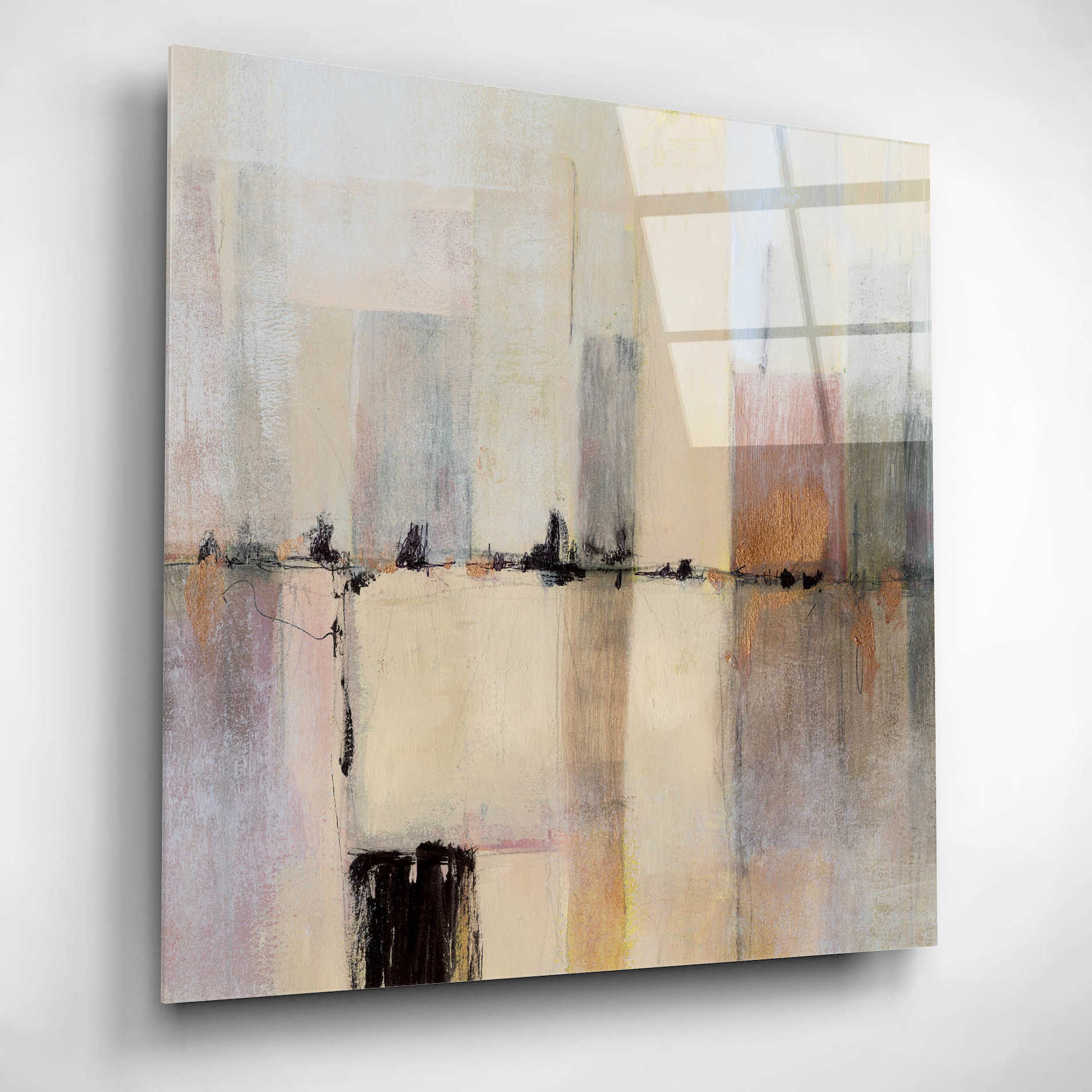 Epic Art 'City Strata II' by Victoria Borges, Acrylic Wall Art,12x12