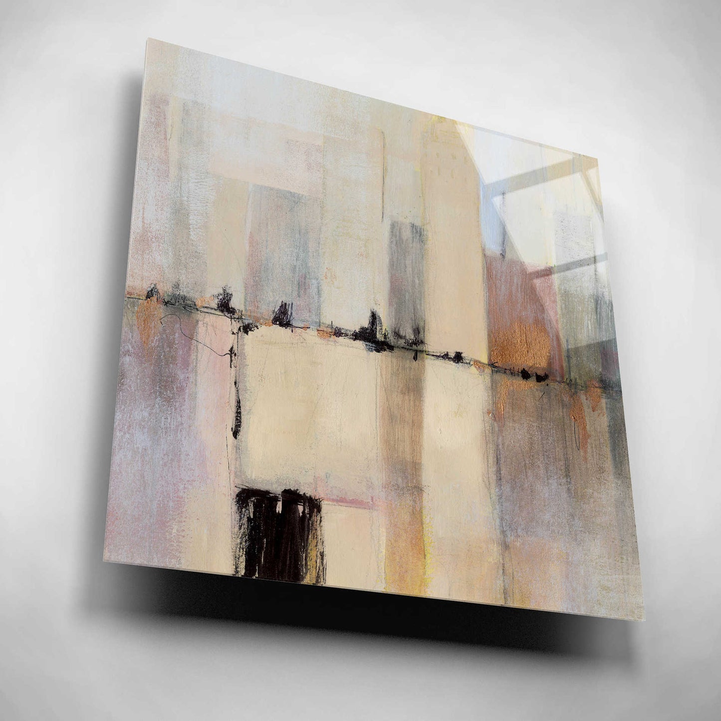 Epic Art 'City Strata II' by Victoria Borges, Acrylic Wall Art,12x12