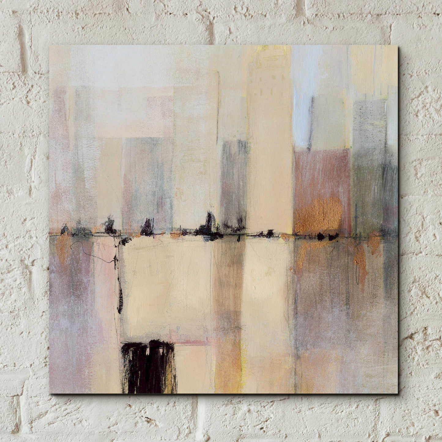 Epic Art 'City Strata II' by Victoria Borges, Acrylic Wall Art,12x12