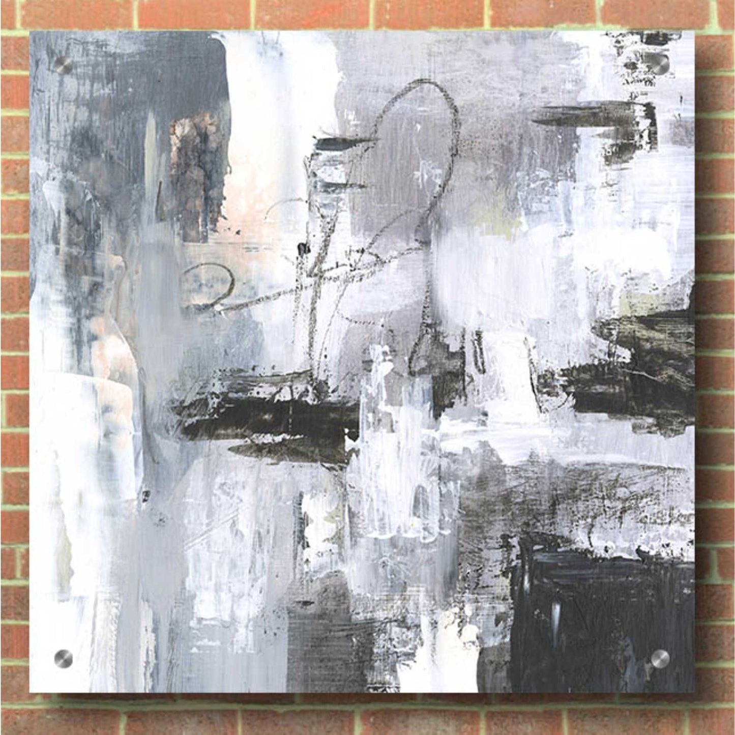 Epic Art 'Cinder Composition I' by Victoria Borges, Acrylic Wall Art,36x36