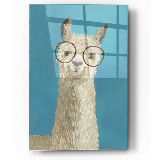 Epic Art 'Llama Specs III' by Victoria Borges, Acrylic Wall Art