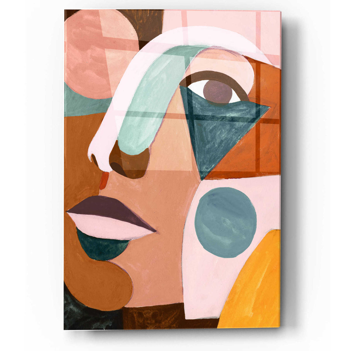 Epic Art 'Geo Face IV' by Victoria Borges, Acrylic Wall Art