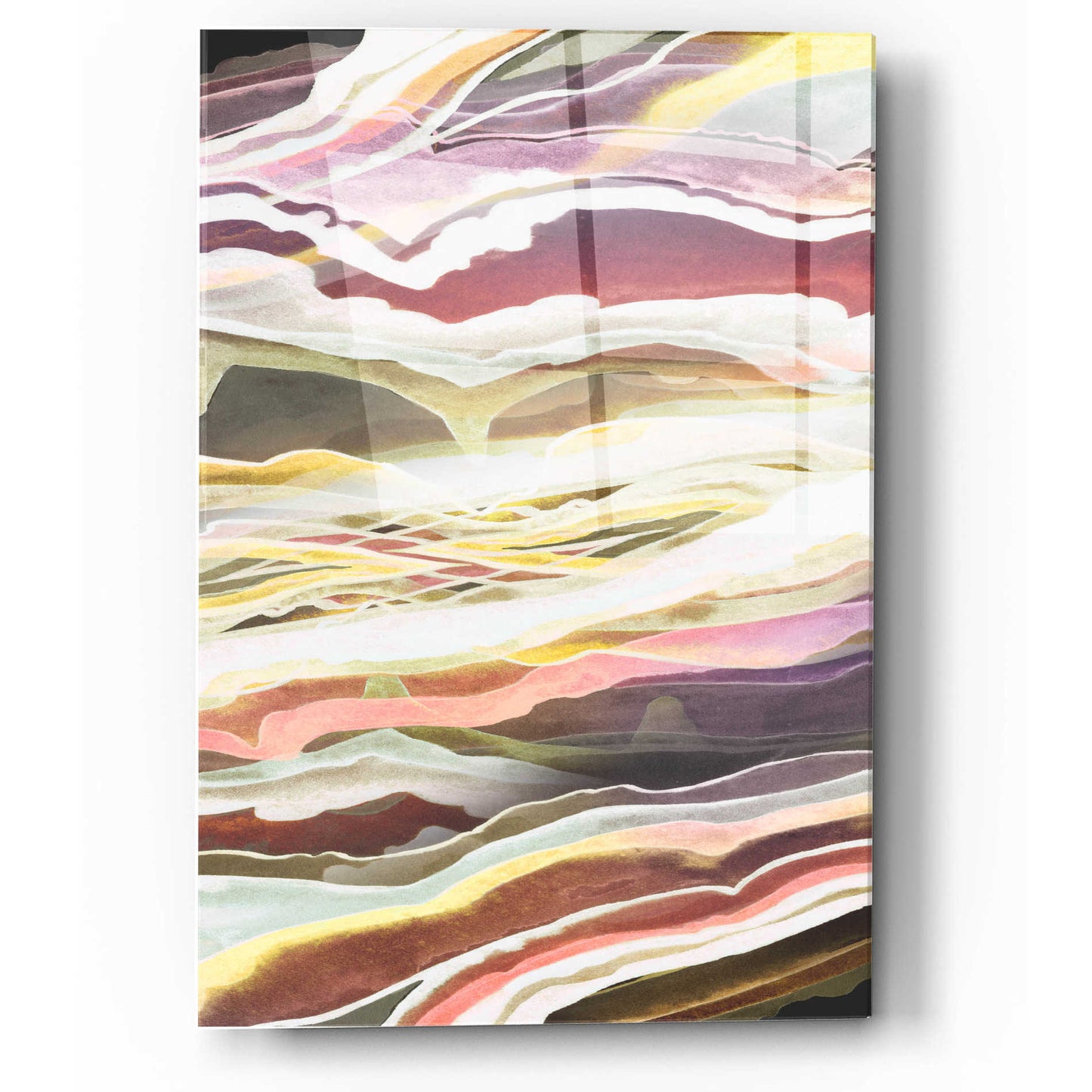 Epic Art 'Warm Minerals II' by Grace Popp, Acrylic Wall Glass