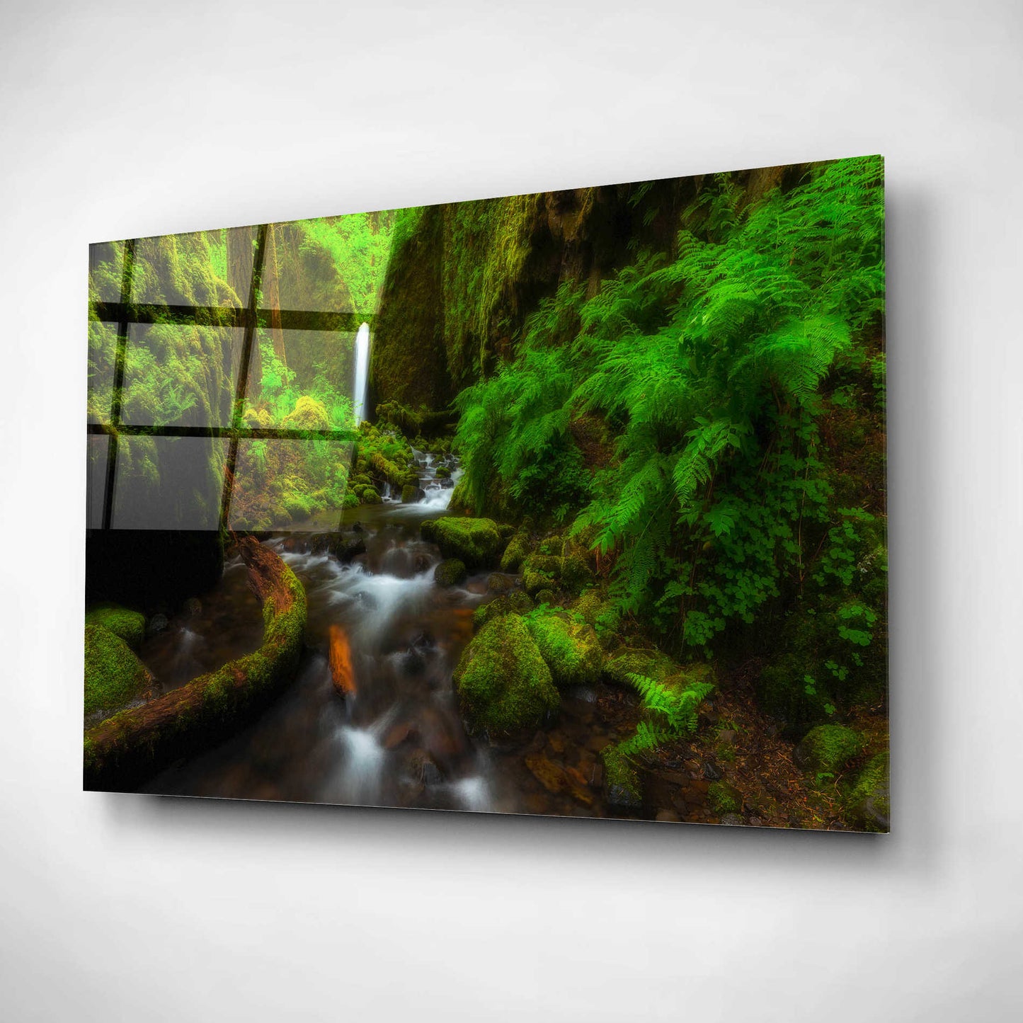 Epic Art 'Early Morning at the Grotto' by Darren White, Acrylic Glass Wall Art,24x16