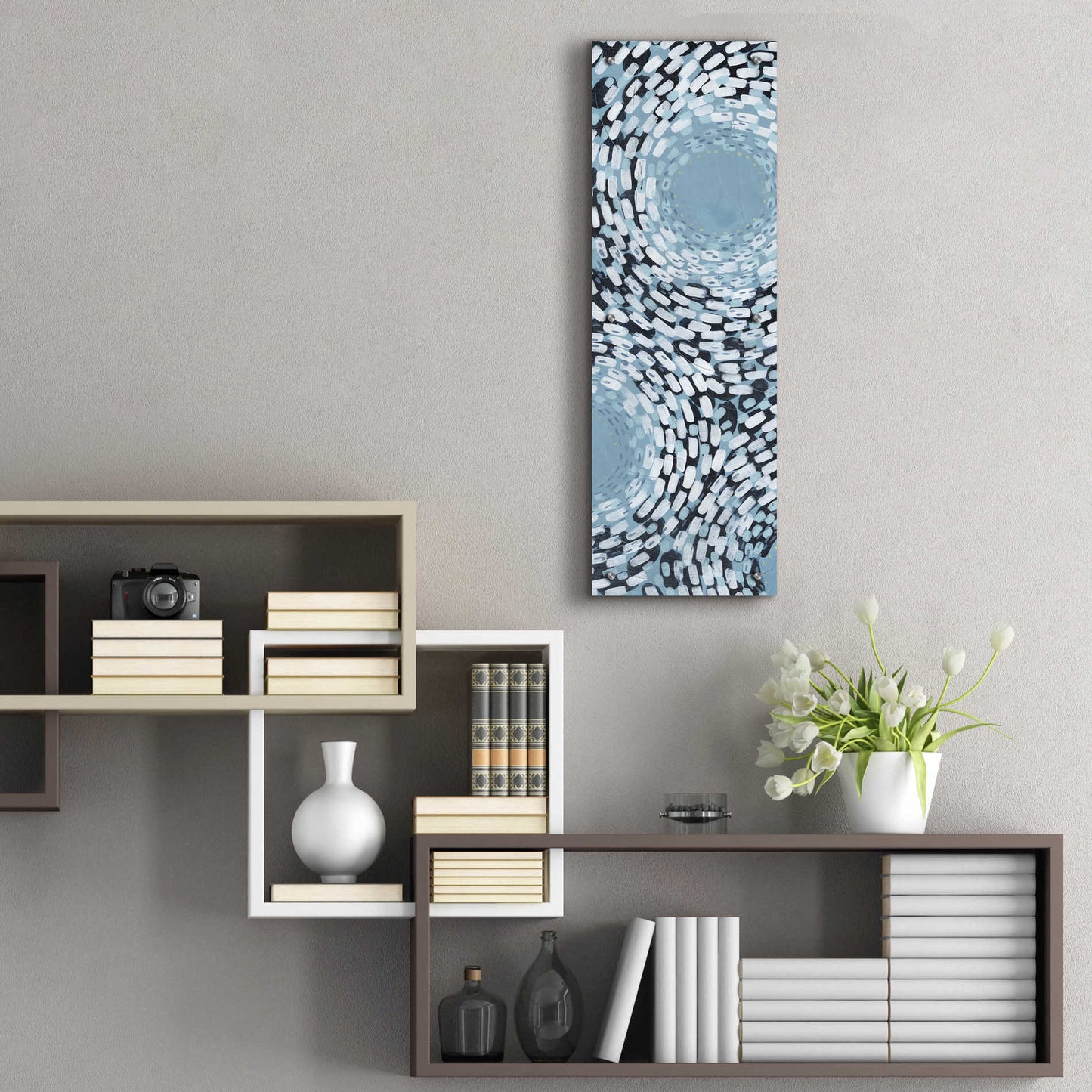 Epic Art 'Whirlpool I' by Grace Popp,Acrylic Glass Wall Art,12x36