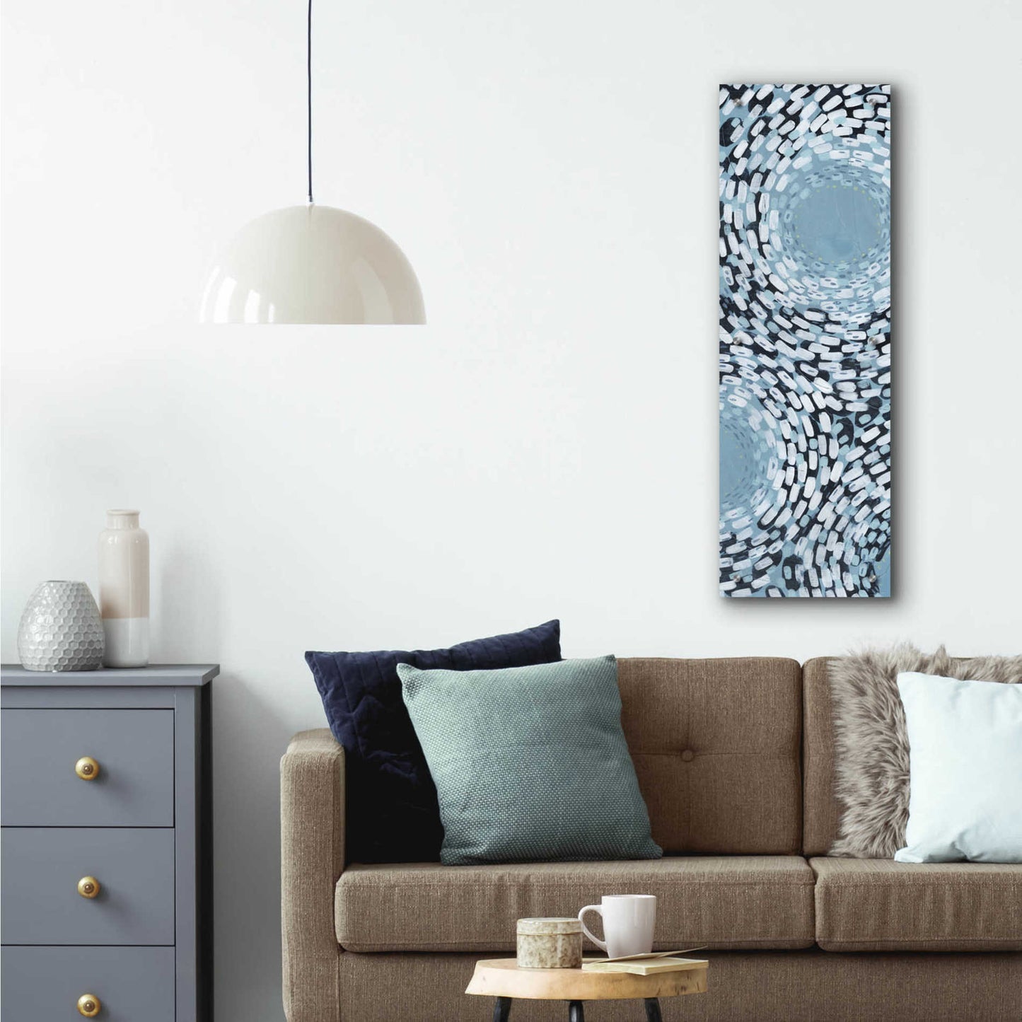 Epic Art 'Whirlpool I' by Grace Popp,Acrylic Glass Wall Art,12x36