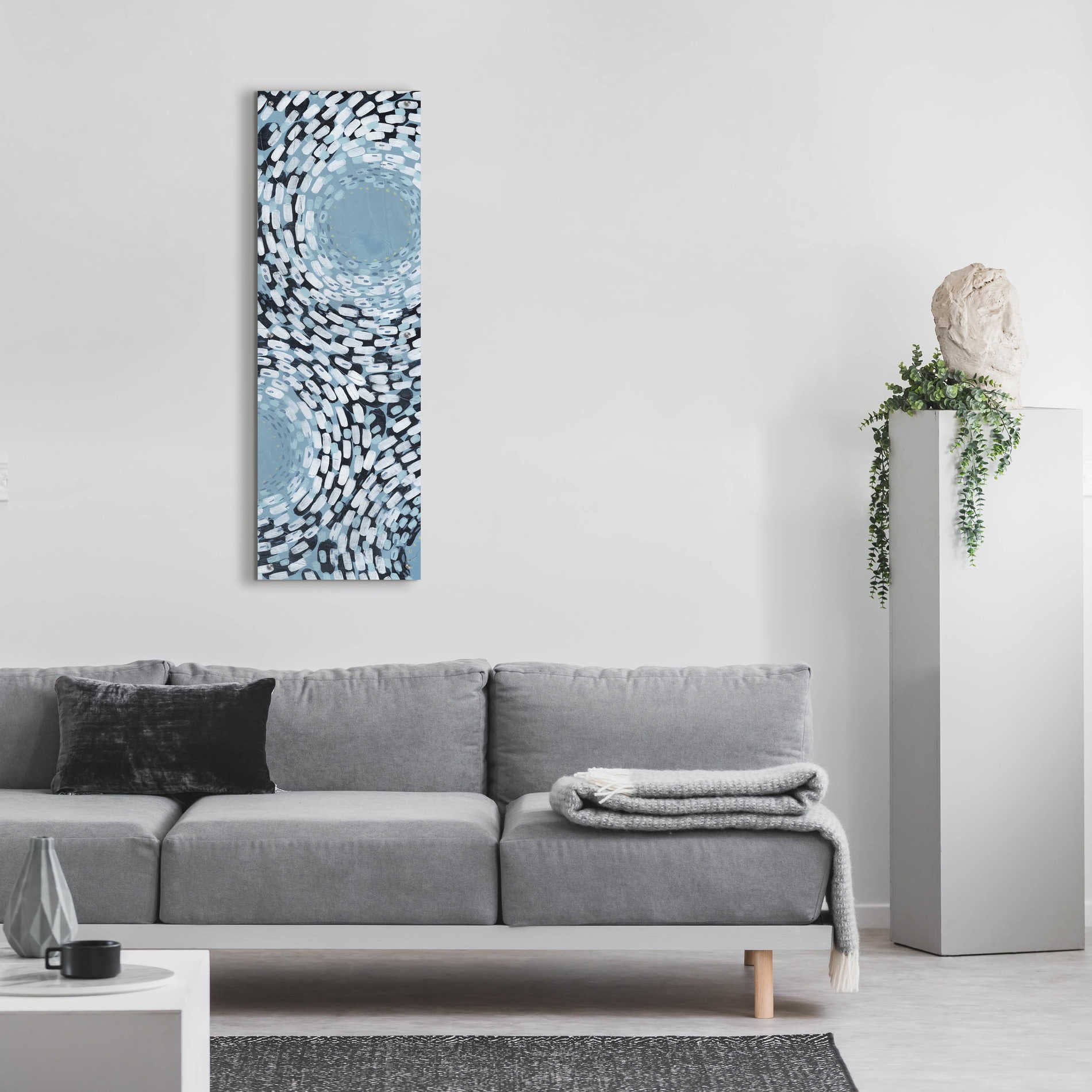 Epic Art 'Whirlpool I' by Grace Popp,Acrylic Glass Wall Art,16x48