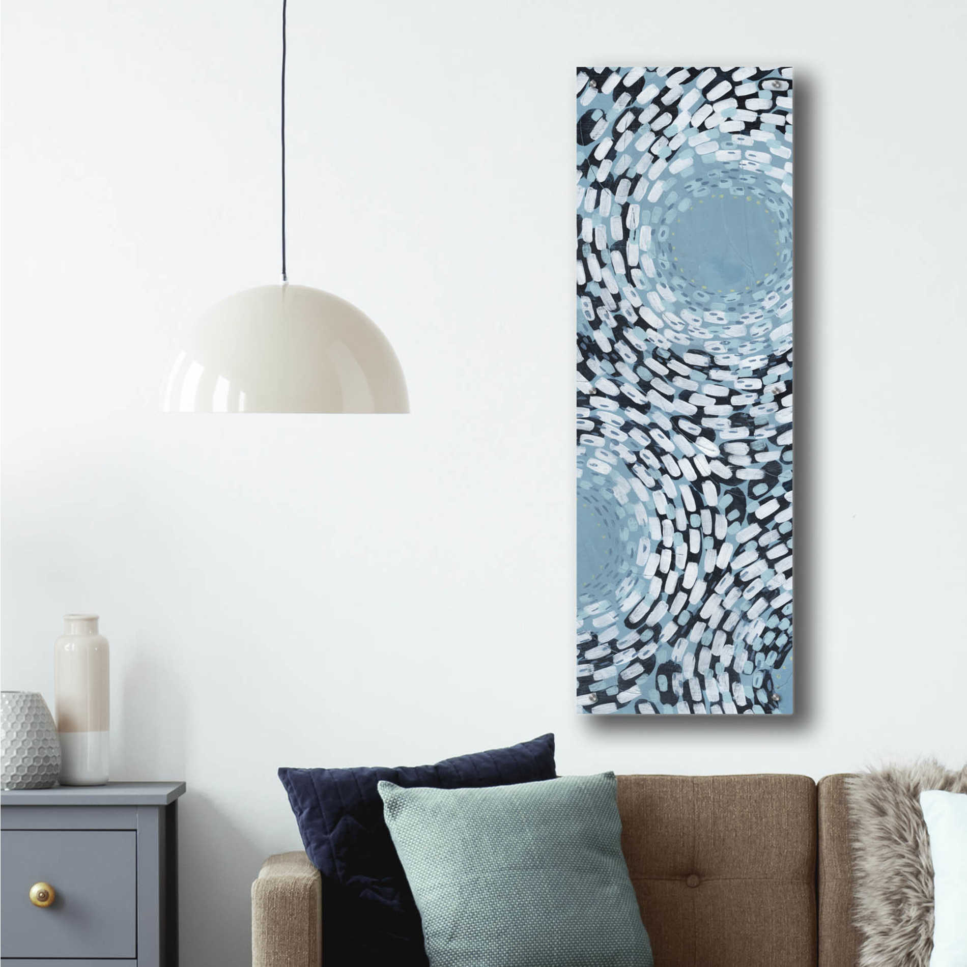 Epic Art 'Whirlpool I' by Grace Popp,Acrylic Glass Wall Art,16x48