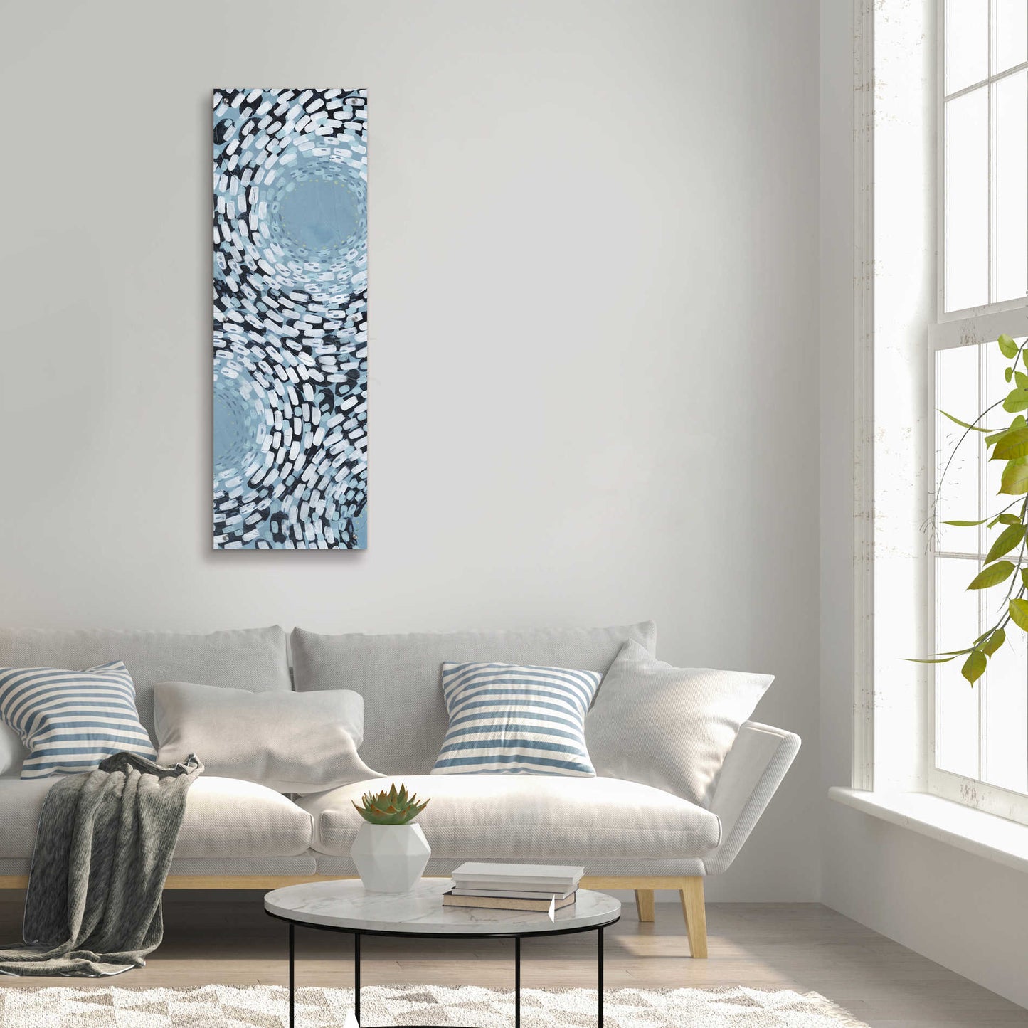 Epic Art 'Whirlpool I' by Grace Popp,Acrylic Glass Wall Art,16x48