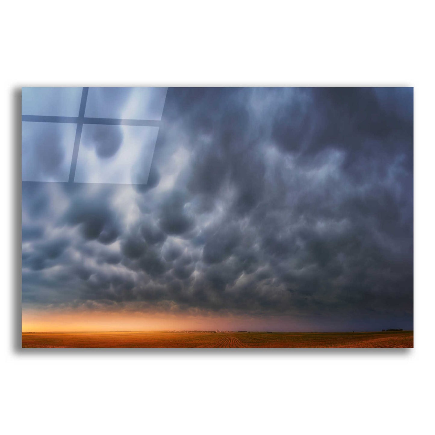 Epic Art 'Mammatus over Madrid' by Darren White, Acrylic Glass Wall Art,16x12