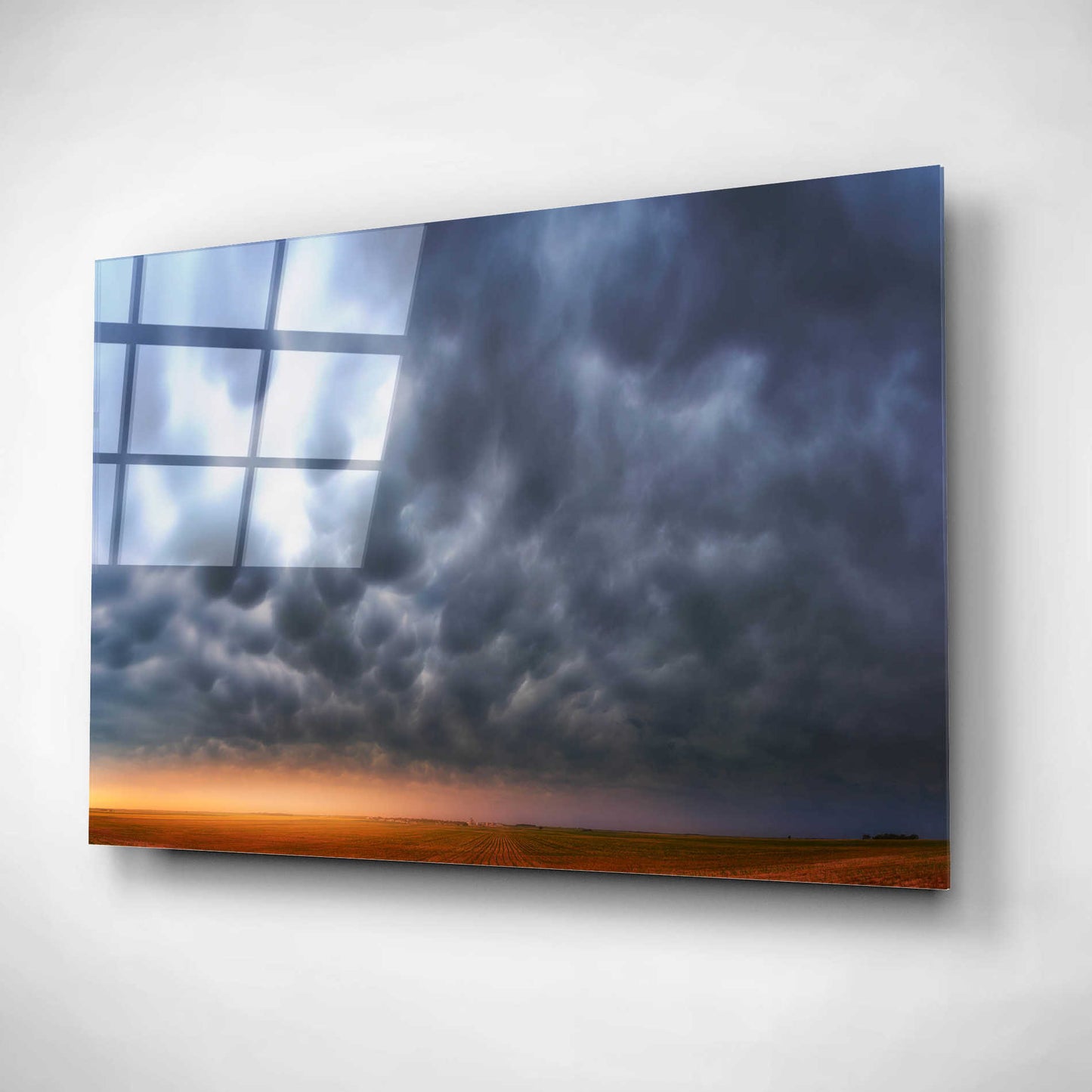 Epic Art 'Mammatus over Madrid' by Darren White, Acrylic Glass Wall Art,24x16