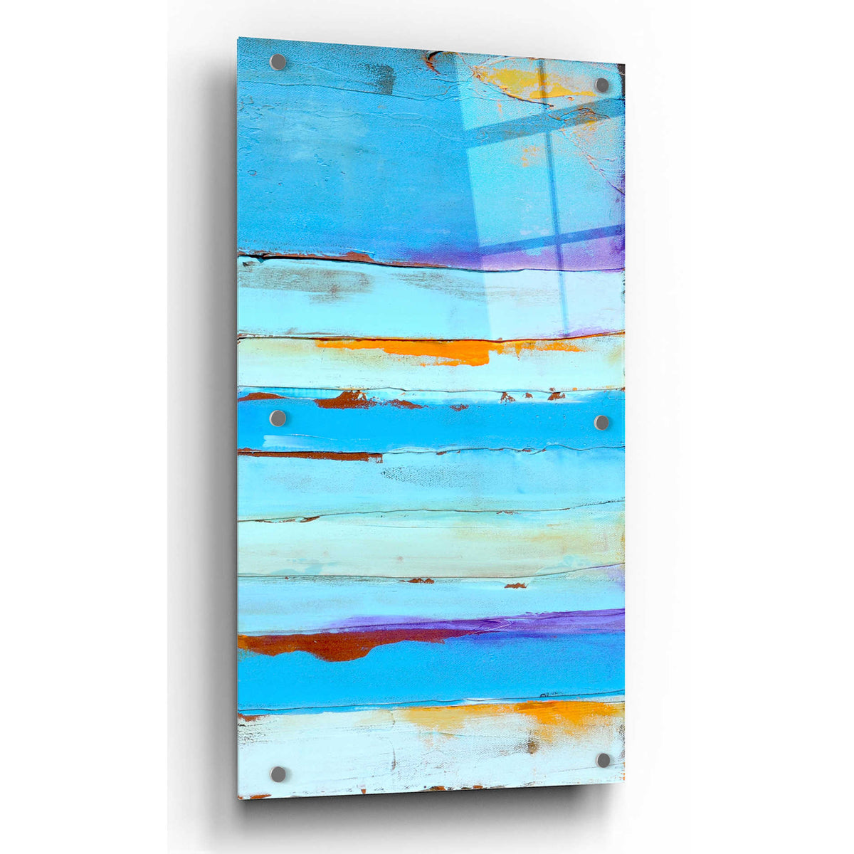 Epic Art 'Blue Jam II' by Erin Ashley, Acrylic Glass Wall Art