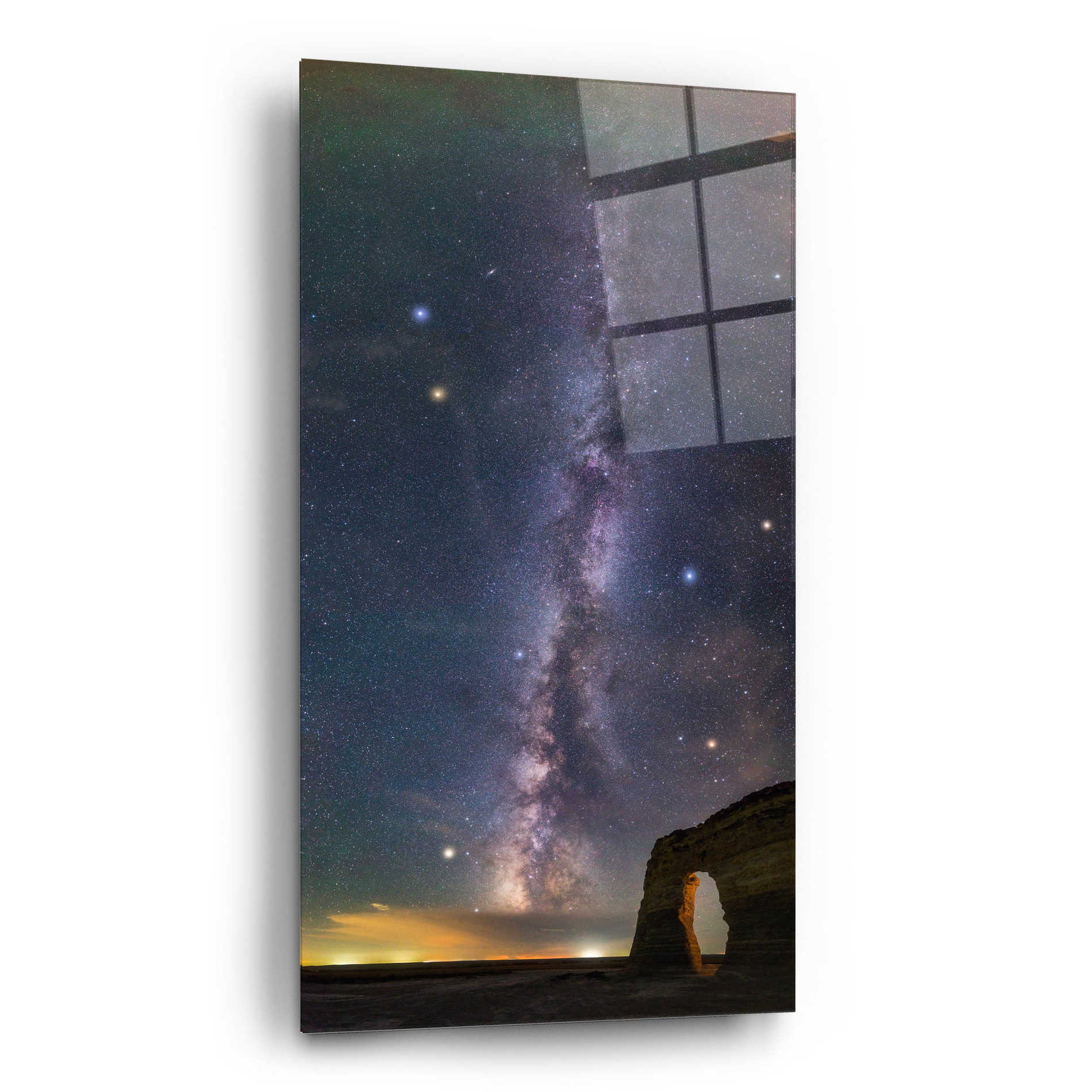 Epic Art 'Milky Way Magic' by Darren White, Acrylic Glass Wall Art,12x24