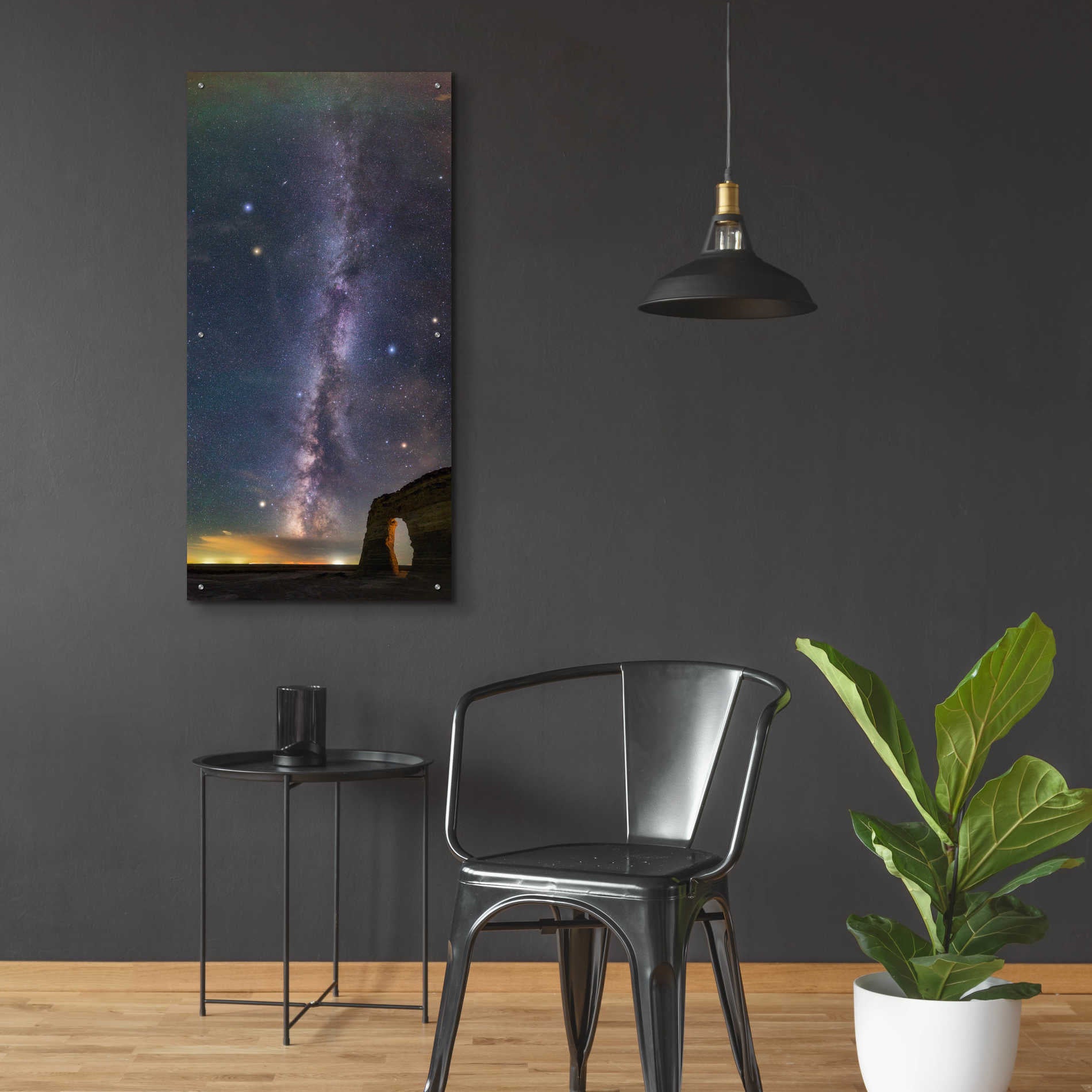 Epic Art 'Milky Way Magic' by Darren White, Acrylic Glass Wall Art,24x48