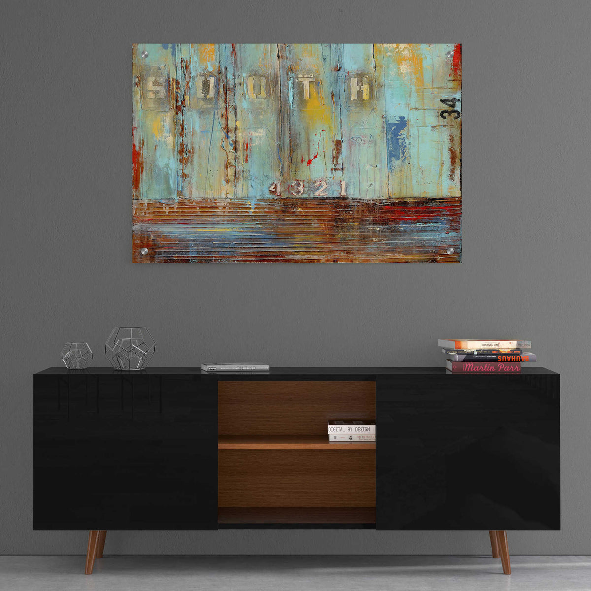 Epic Art 'Crossing the Tracks II' by Erin Ashley, Acrylic Wall Art,36x24