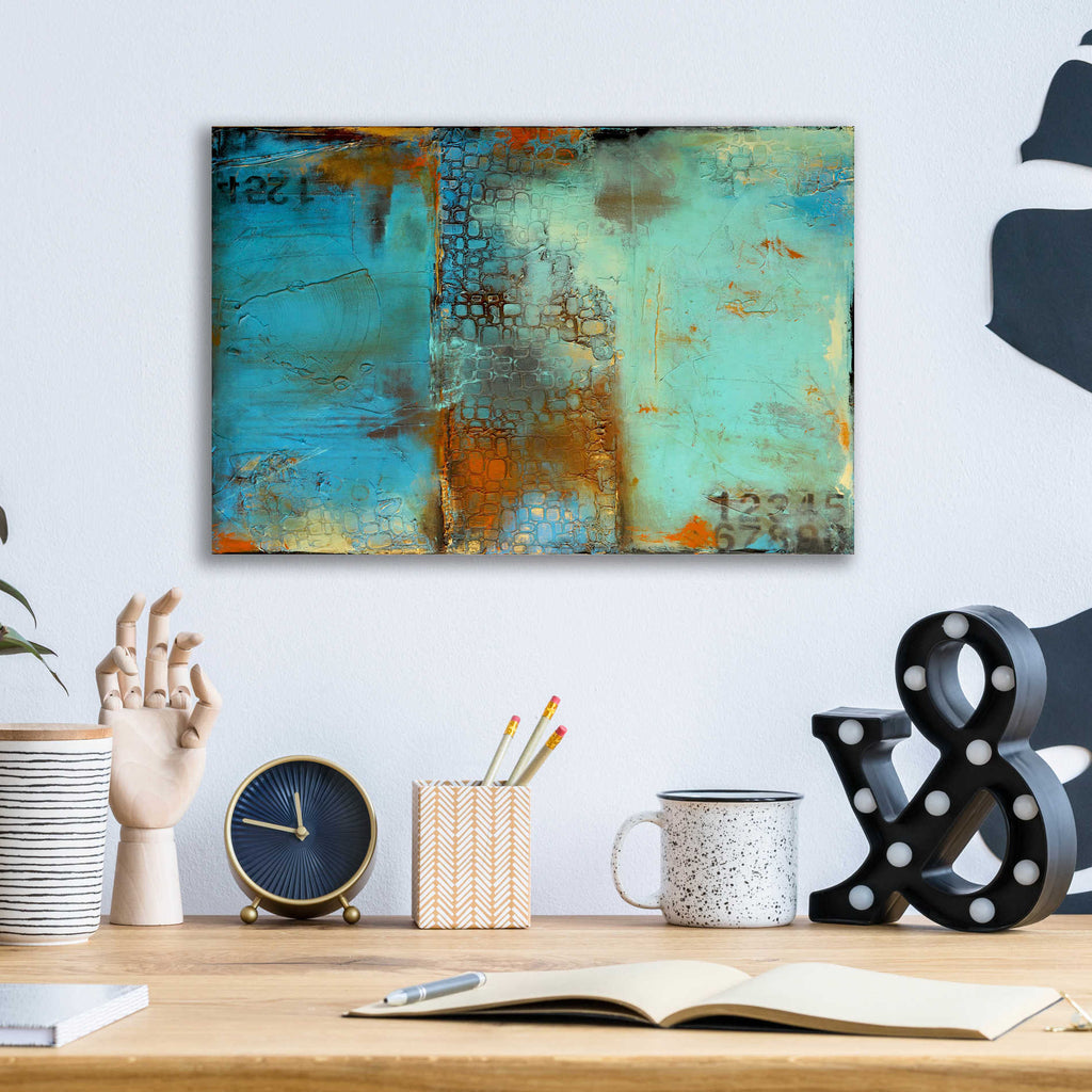 Epic Art 'Deja Blue' by Erin Ashley, Acrylic Wall Art,16x12