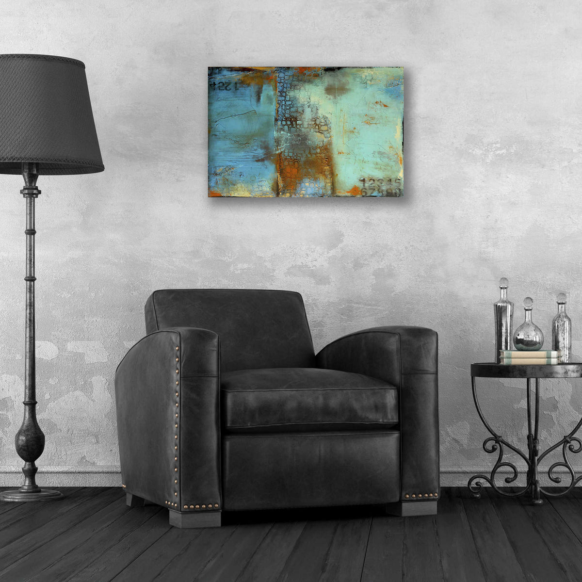 Epic Art 'Deja Blue' by Erin Ashley, Acrylic Wall Art,24x16